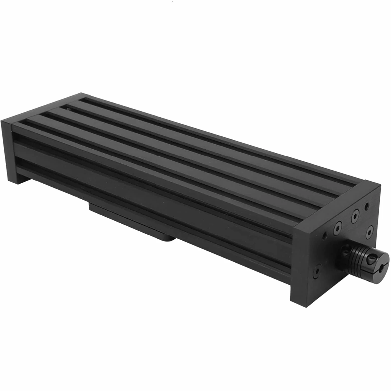 Prowadnica liniowa Stół ślizgowy 8mm Śruba kulowa prowadząca Ścieżka ruchu Stop aluminium Prowadnica liniowa CNC Napęd etapowy do drukarki 3D Maszyna do grawerowania (400mm-czarny)