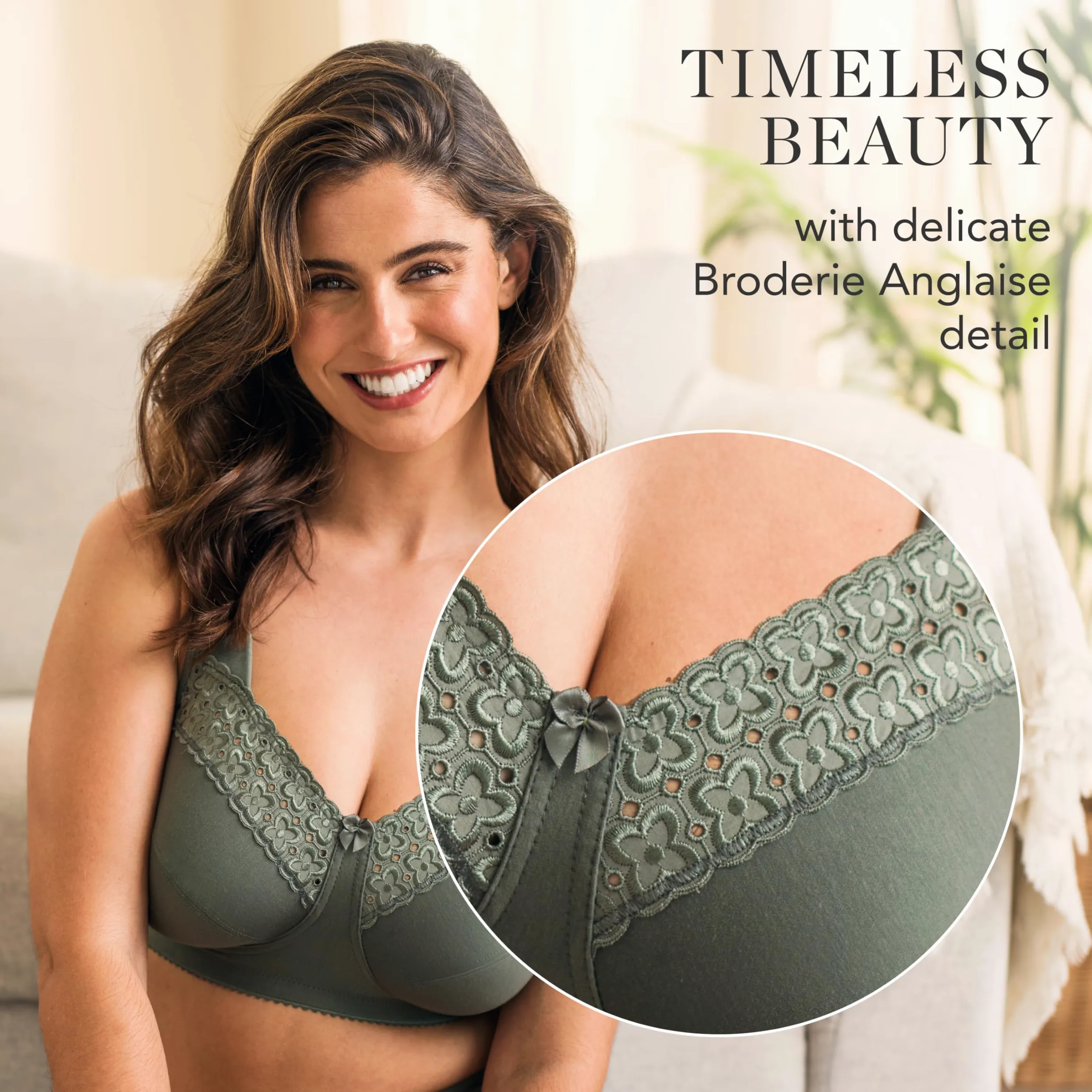 Miss Mary of Sweden Stanik Kobiety Broderie Anglaise Bra