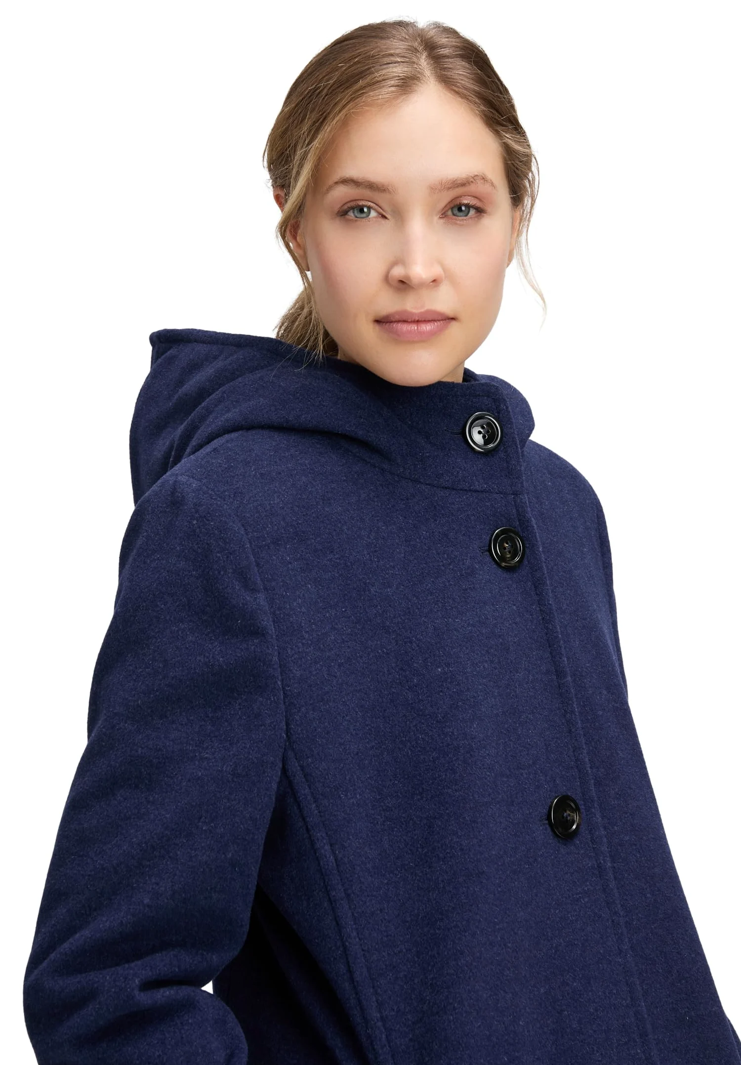 Gil Bret Płaszcz damski, wełniany płaszcz, ciemnoniebieski (dark blue melange), 42