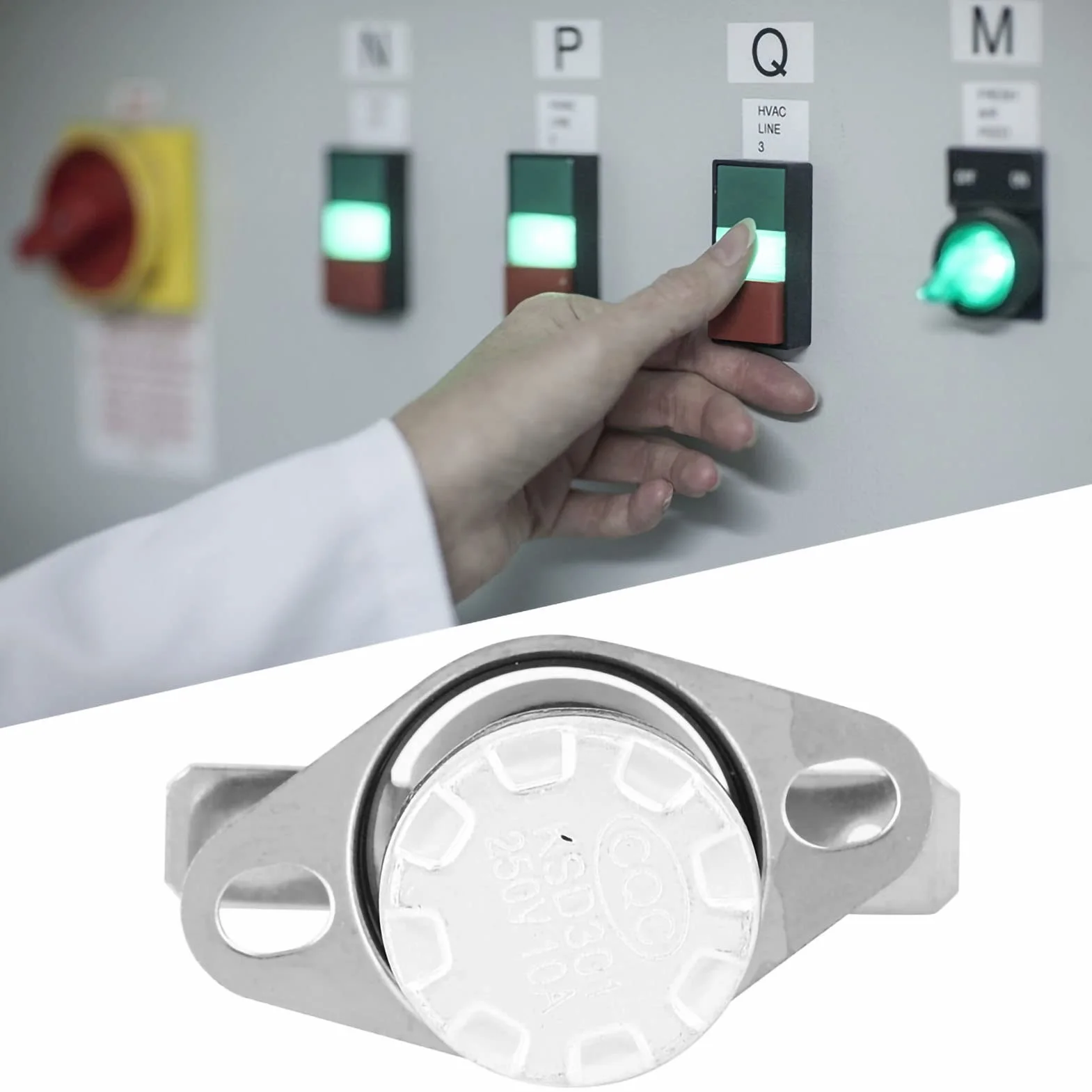 5 Sztuk KSD301 Przełącznik Temperatury Termostat Termiczny 250V 10A 0℃, Czujnik Temperaturowy do Urządzeń Grzewczych, Plastikowy Przełącznik Żelazny