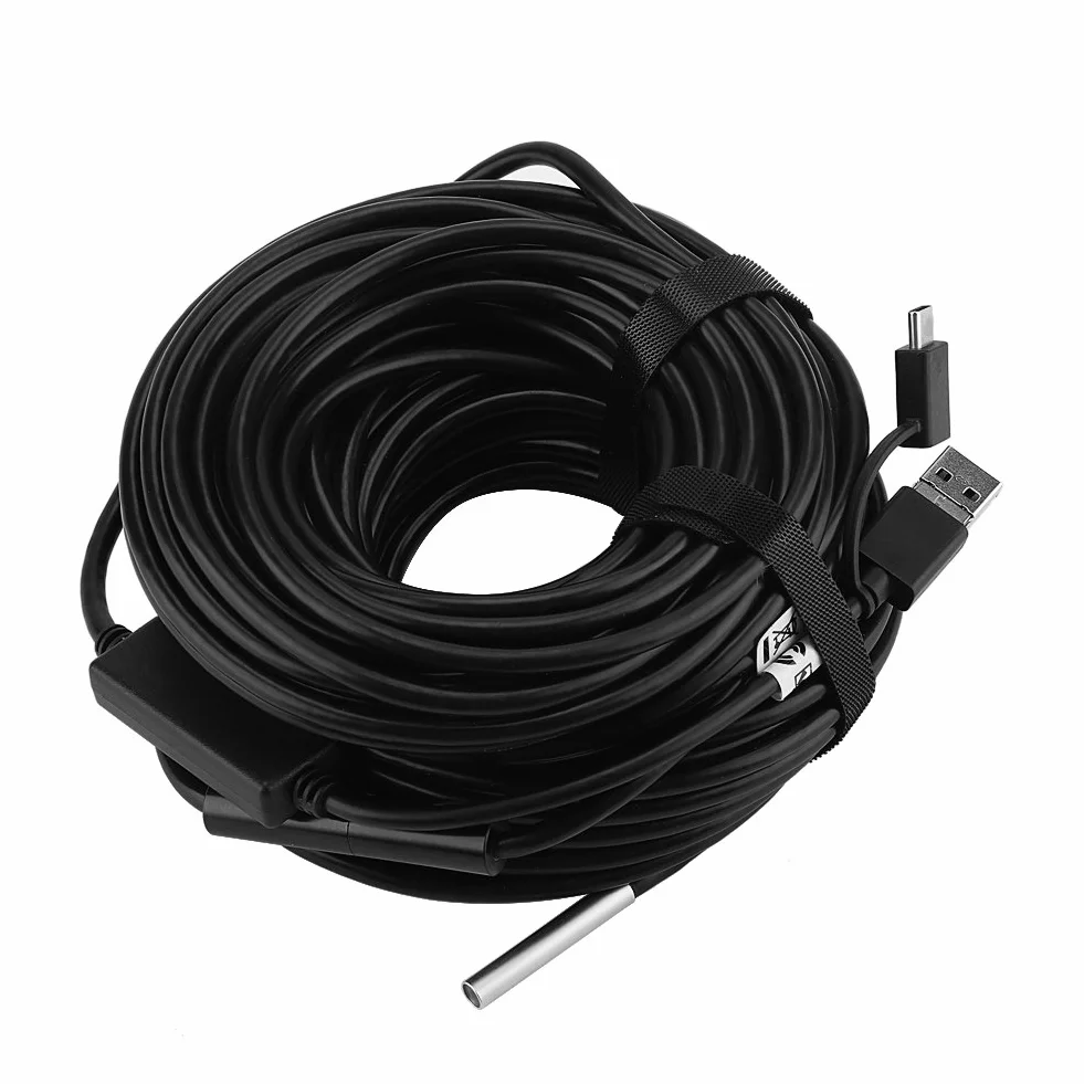 KIMISS Endoskop 20m wodoodporny 5,5mm z kamerą 720P for inspekcji rur i samochodów, USB