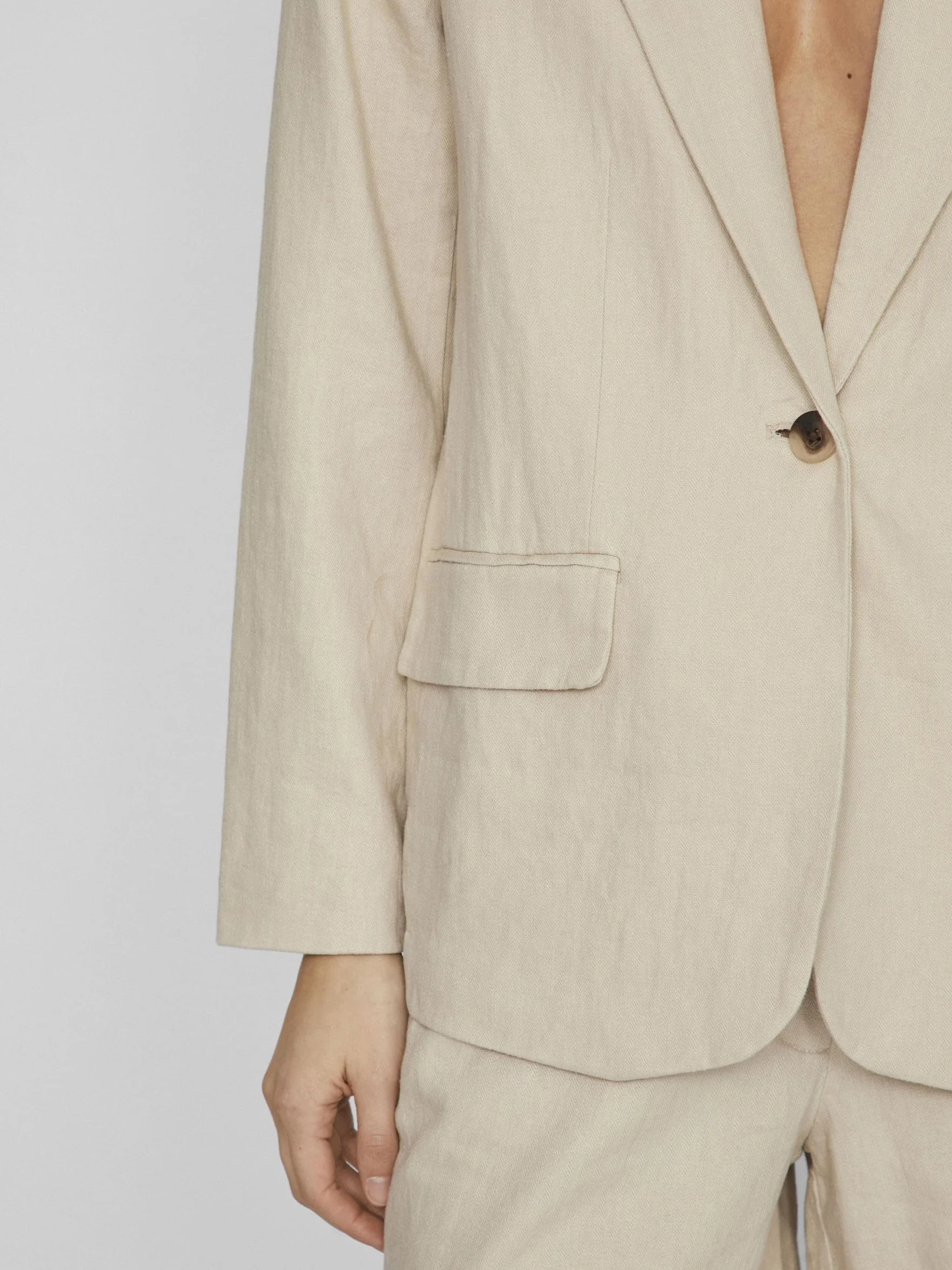 Vila Blezerek Kobiety Vijolanda L/S Blazer - Noos