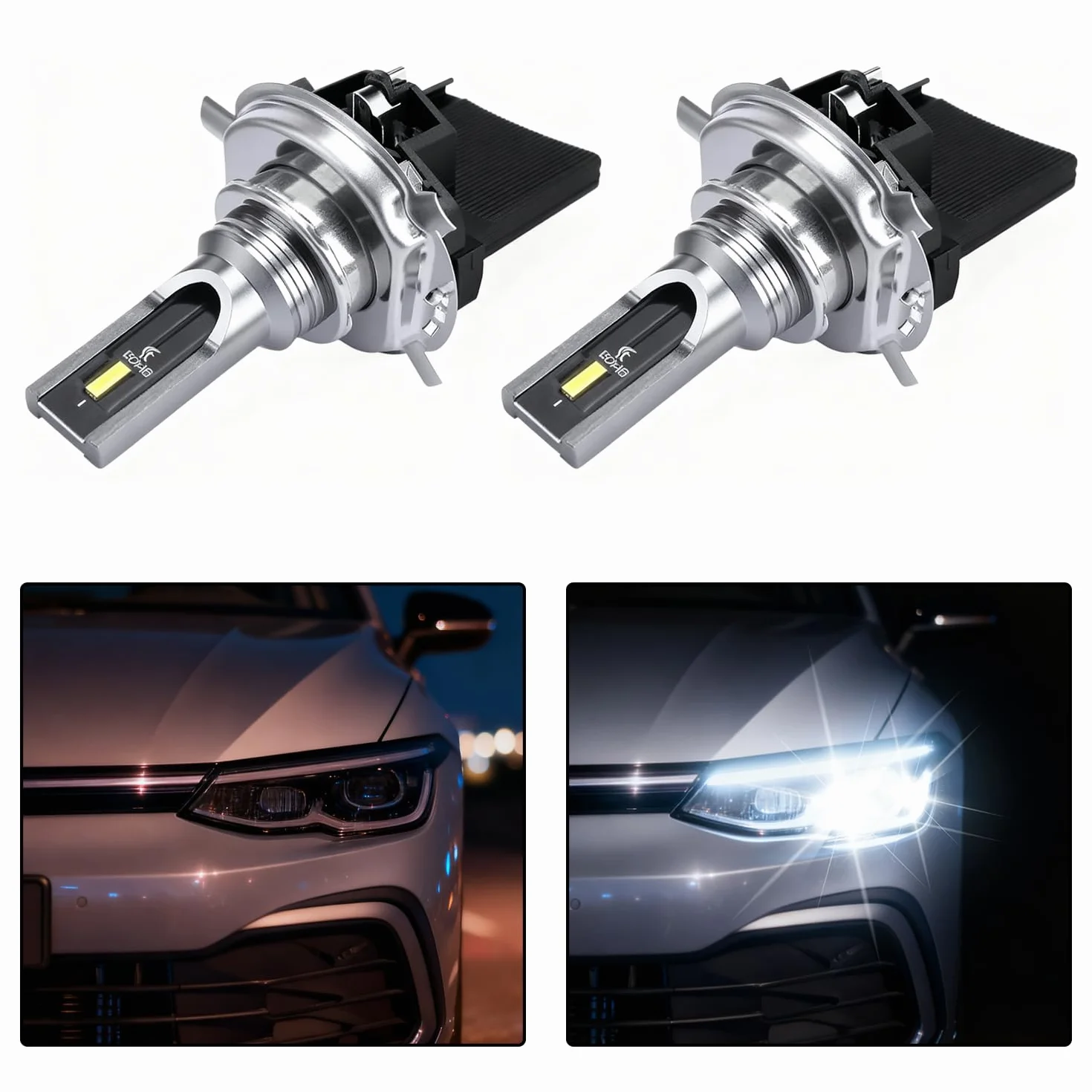 Uchwyt do lampy halogenowej, 2 sztuki, zamiennik 5K0941109 do VW Golf 6 7 MK6 MK7, Tiguan, Touran, Sharan, Scirocco – oprawka do reflektorów, uchwyt światła mijania, trwały zamiennik do reflektorów