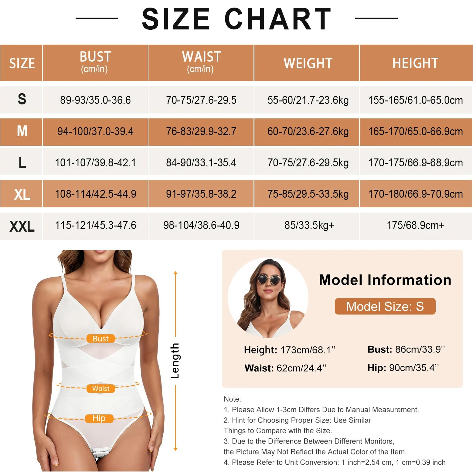 Tuopuda Body modelujące damskie stringi modelujące body body body bielizna modelująca bielizna wyszczuplająca brzuch płaski wyszczuplający kształt z biustonoszem regulowany pasek na ramię siatka Fajas