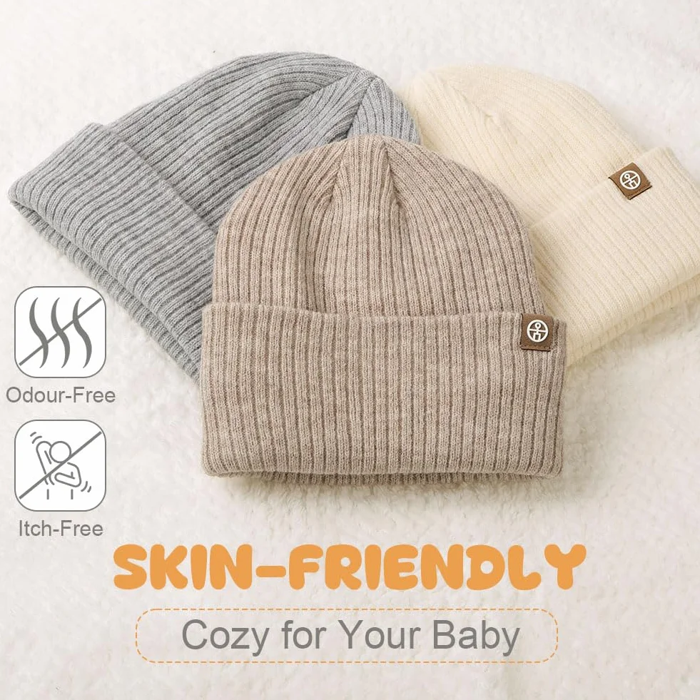 Zestaw czapek i szalika dla dzieci, czapka zimowa beanie i szalik, czapka z dzianiny, ciepła dzianina, uniseks, dla chłopców i dziewczynek, 2-8 lat, na narty, rower, outdoor