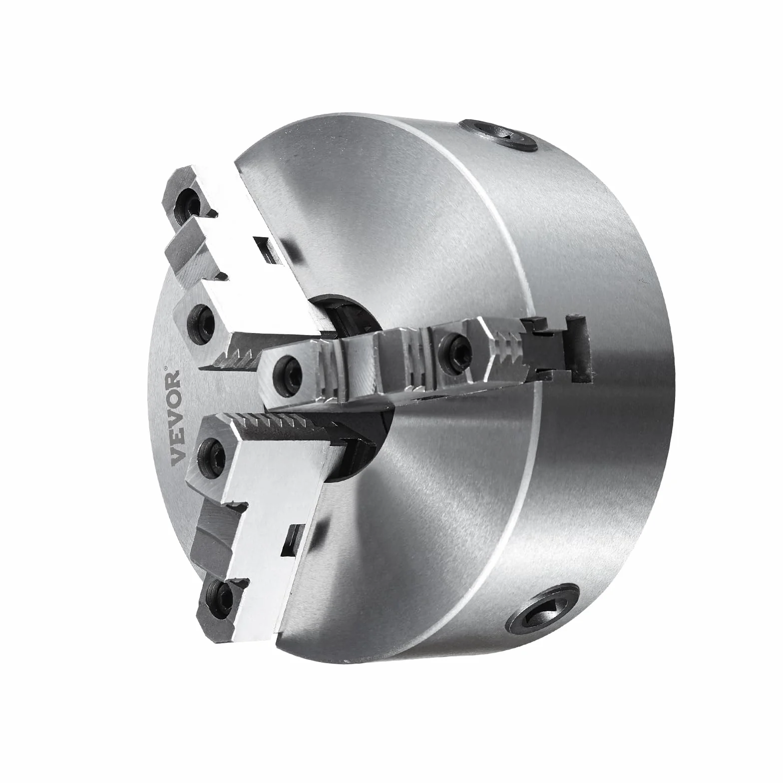 VEVOR Uchwyt tokarski z 3 szczękami 200 mm uchwyt tokarski z 3 bolcami zakres zacisków 4–200 mm samocentrujący uchwyt do tokarki do drewna klucz T i sześciokątny do tokarek frezarek