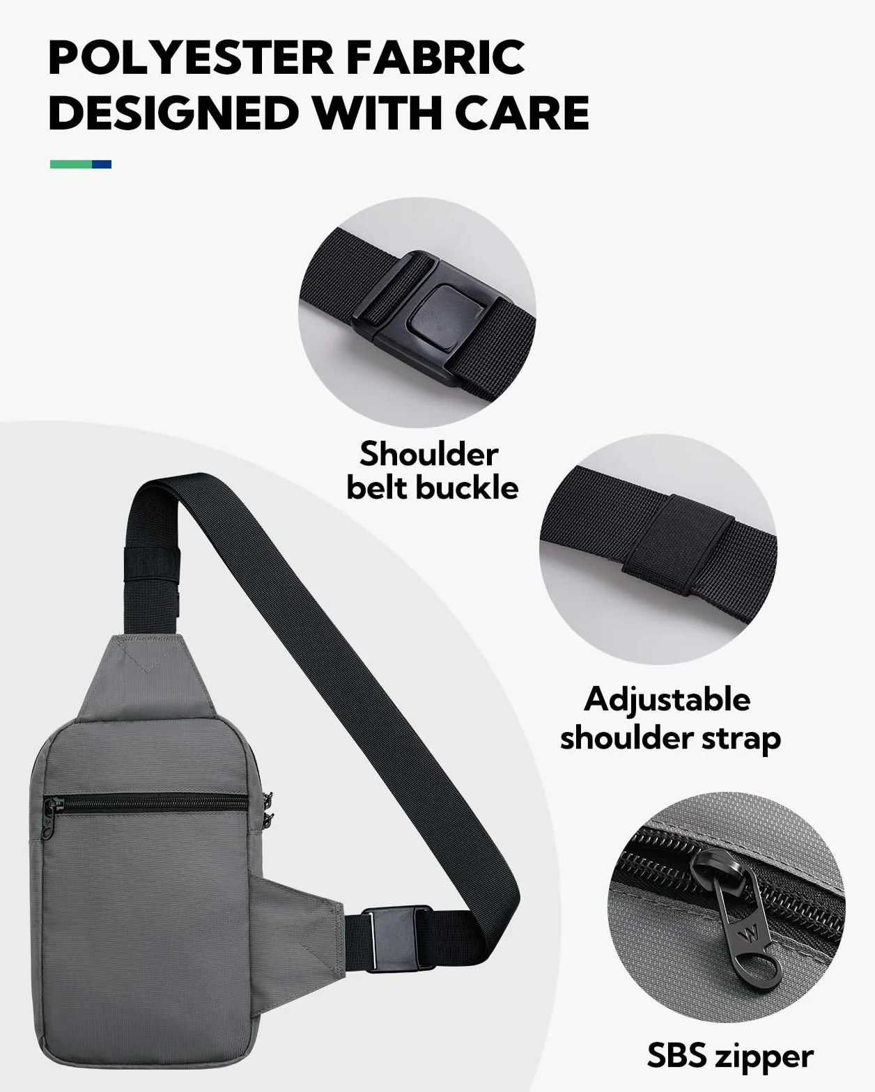 Waterfly Torba crossbody na ramię mała podróżna damska męska