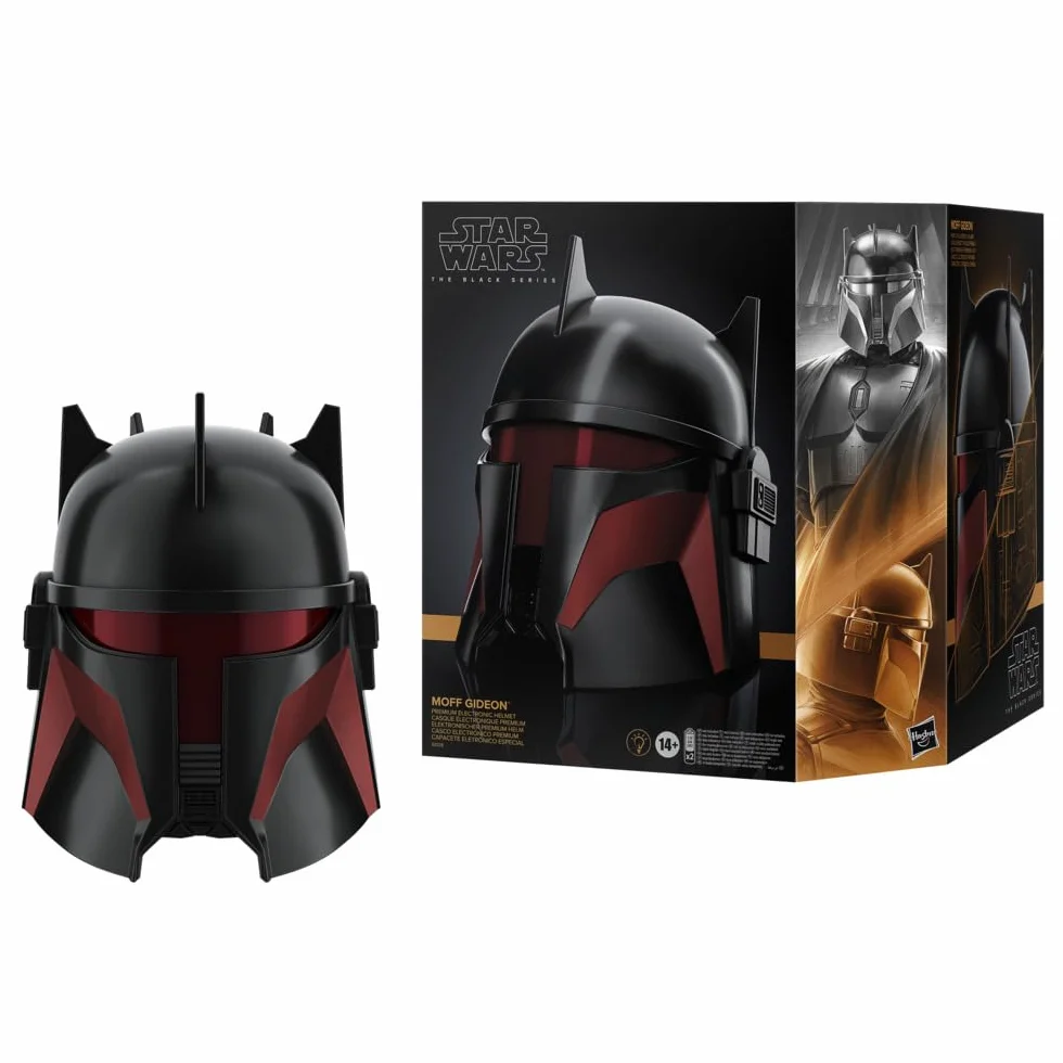 Star Wars The Black Series Moff Gideon elektroniczny kask premium z efektami świetlnymi, artykuł do odgrywania ról dla dorosłych