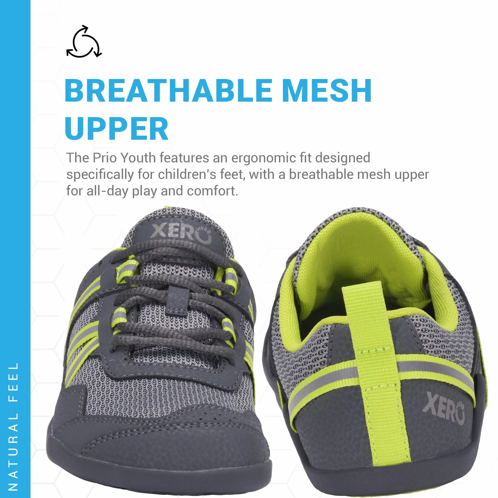 Xero Shoes Buty do biegania dla dzieci dla chłopców i dziewczynek, lekkie, zero drop, uczucie chodzenia boso