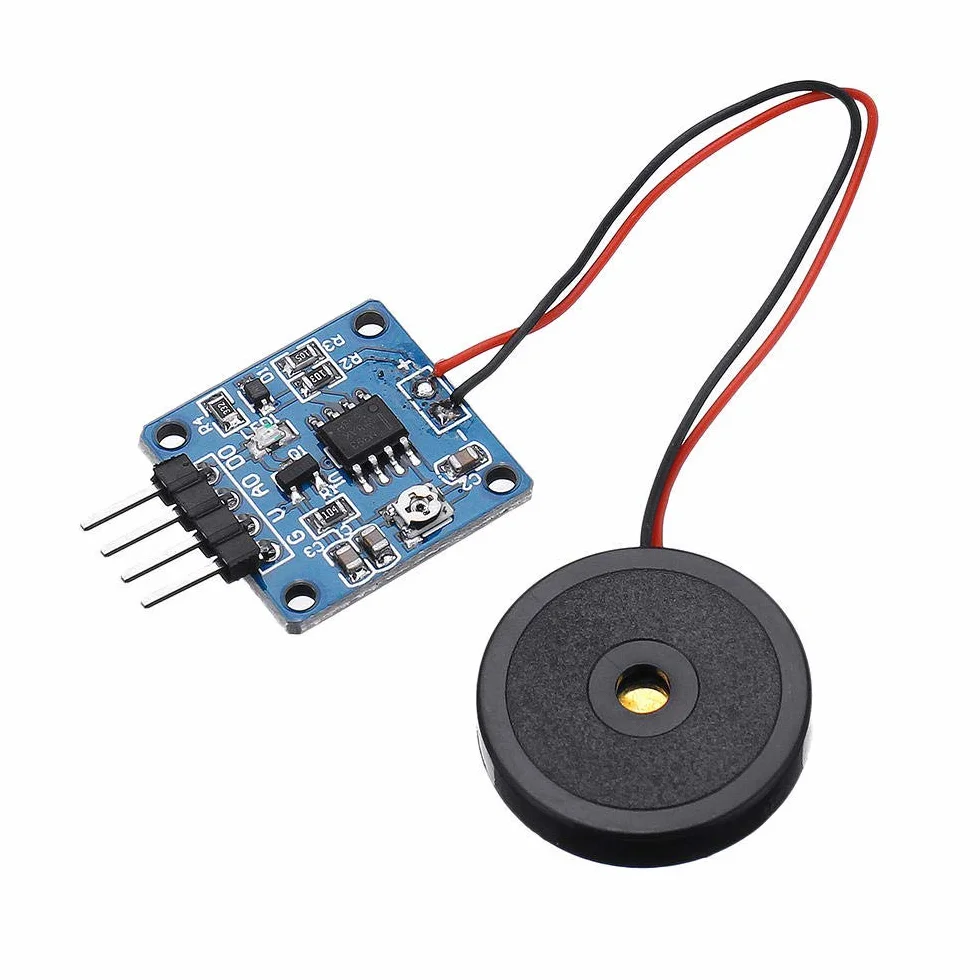 DollaTek 5 V Piezoelektryczny film czujnik wibracji moduł przełącznika TTL poziom wyjścia dla Arduino