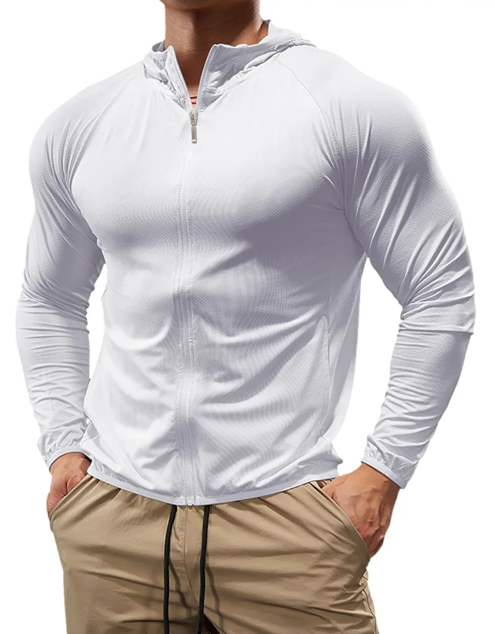 Męska bluza sportowa zapinana na zamek błyskawiczny lekka kurtka fitness z długim rękawem koszule do biegania topy