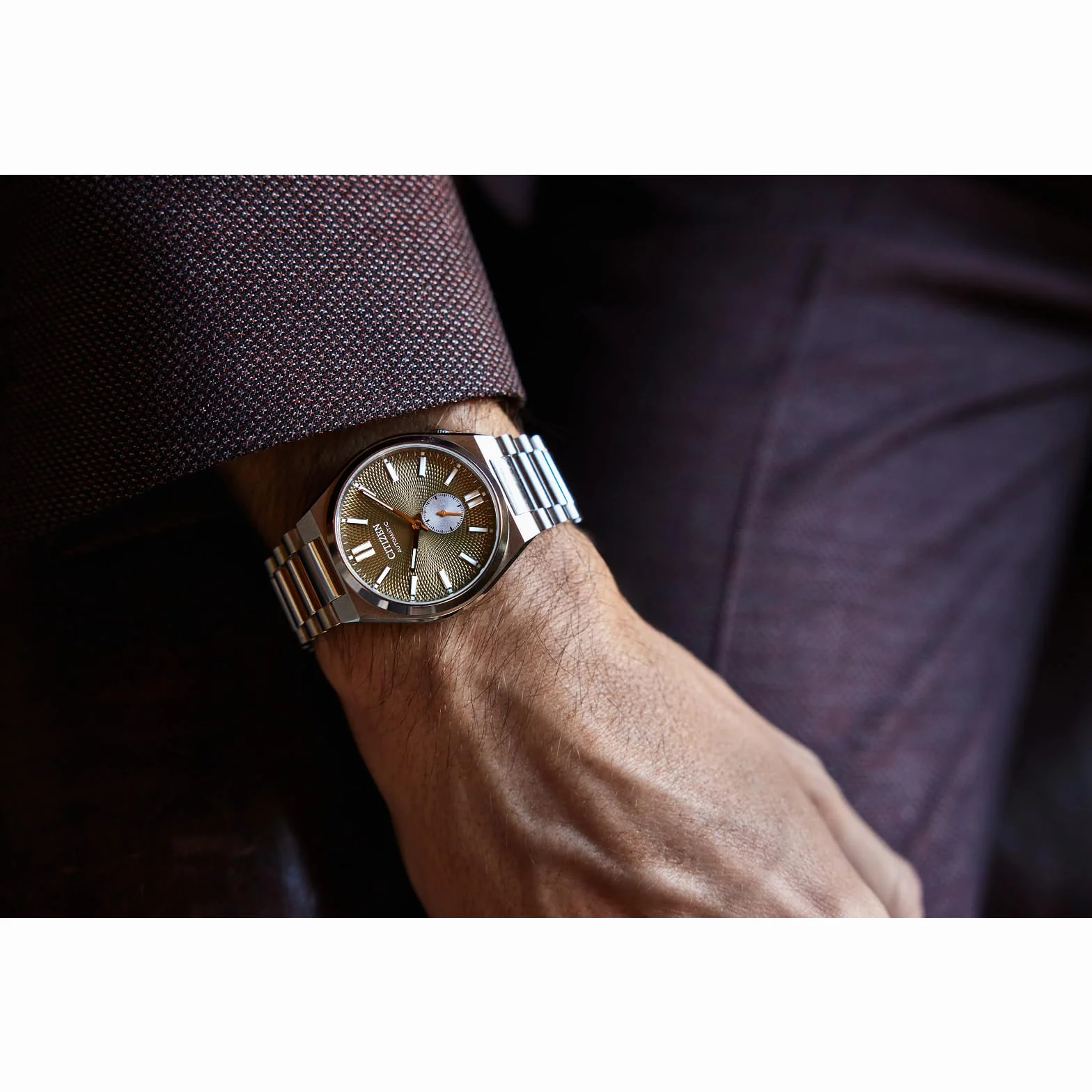 Citizen Zegarek automatyczny NK5010-51X, Srebrny, Nowoczesny