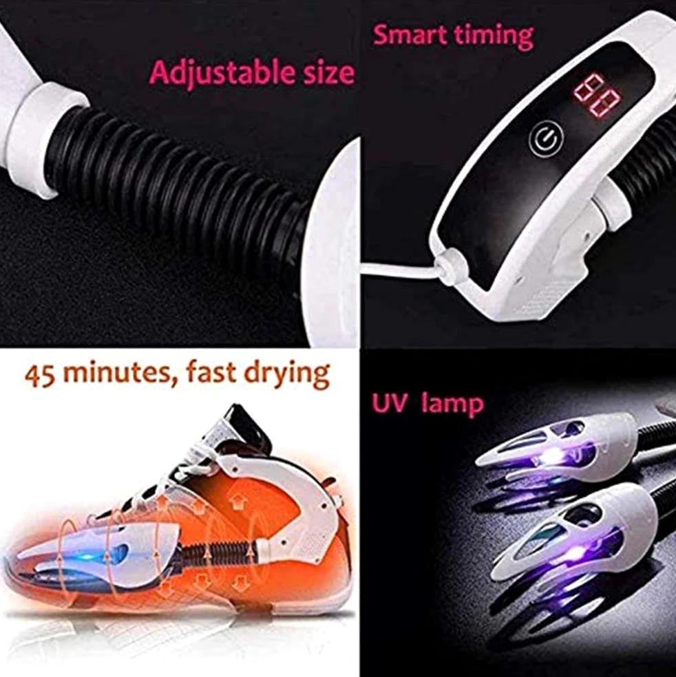 Sterylizacja ozonem Dezodorant Suszenie butów Ogrzewanie Ciepłe buty, ultrafiolet do dezynfekcji butów, suszenie butów bakteriobójcze światło zabija bakterie w paznokciach butów grzyb