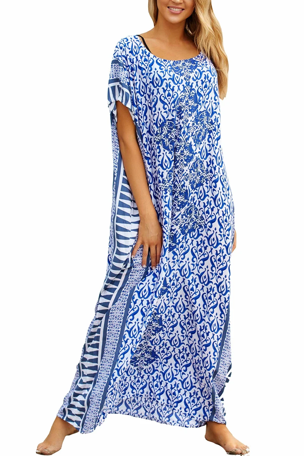 Kaftan boho plaża sukienka plus size dla kobiet