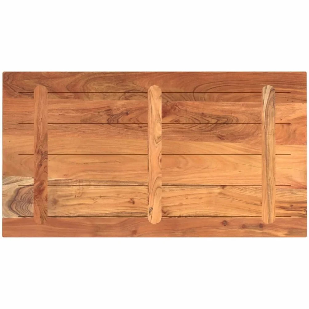 vidaXL Prostokątny blat z litego drewna akacjowego 120x60x2,5 cm - powierzchnia stołu kawowego