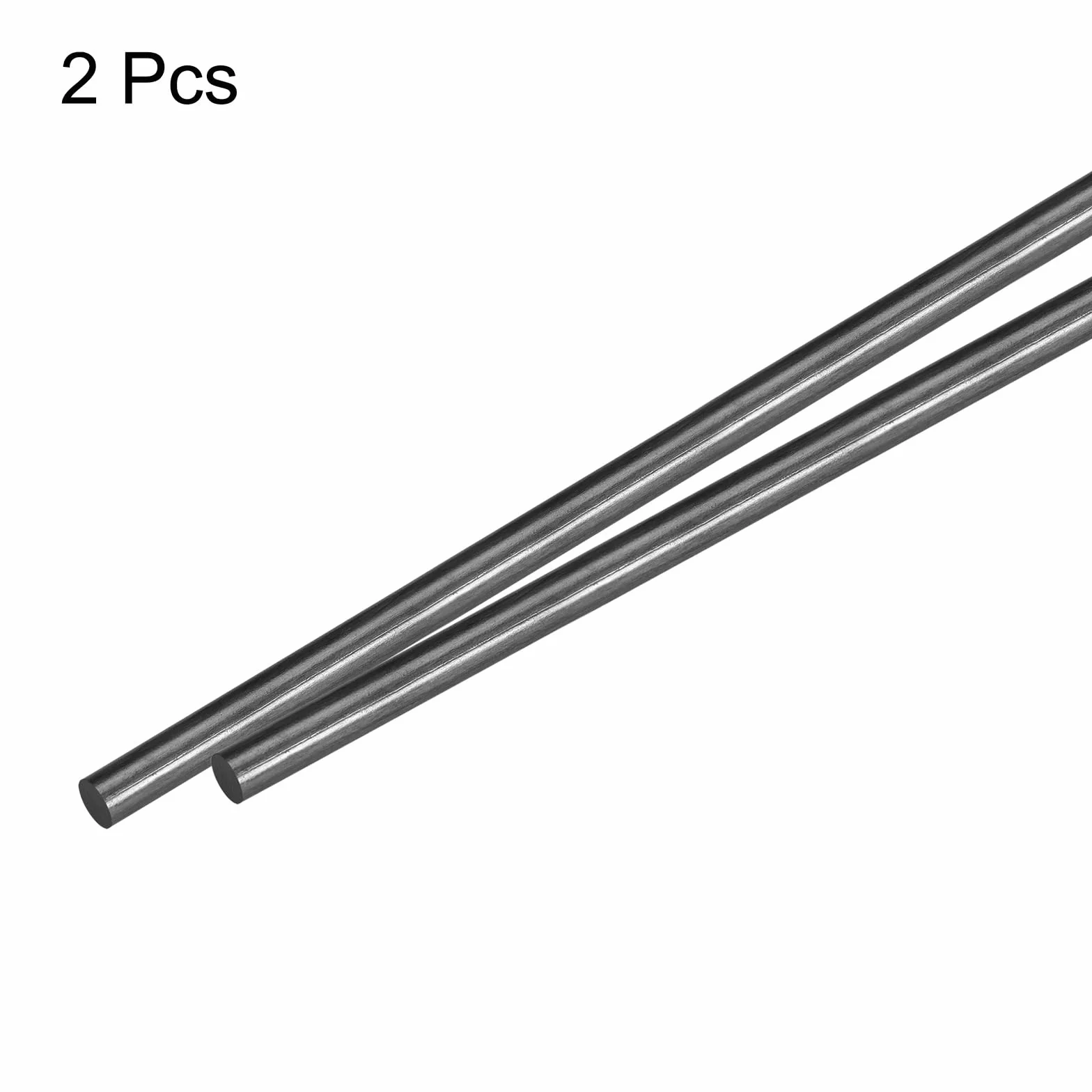 QUARKZMAN Pręt z włókna węglowego, 5 mm x 100 mm do samolotu RC Samolot Narzędzie Rurka skrzydłowa Quadcopter, opakowanie 2 szt