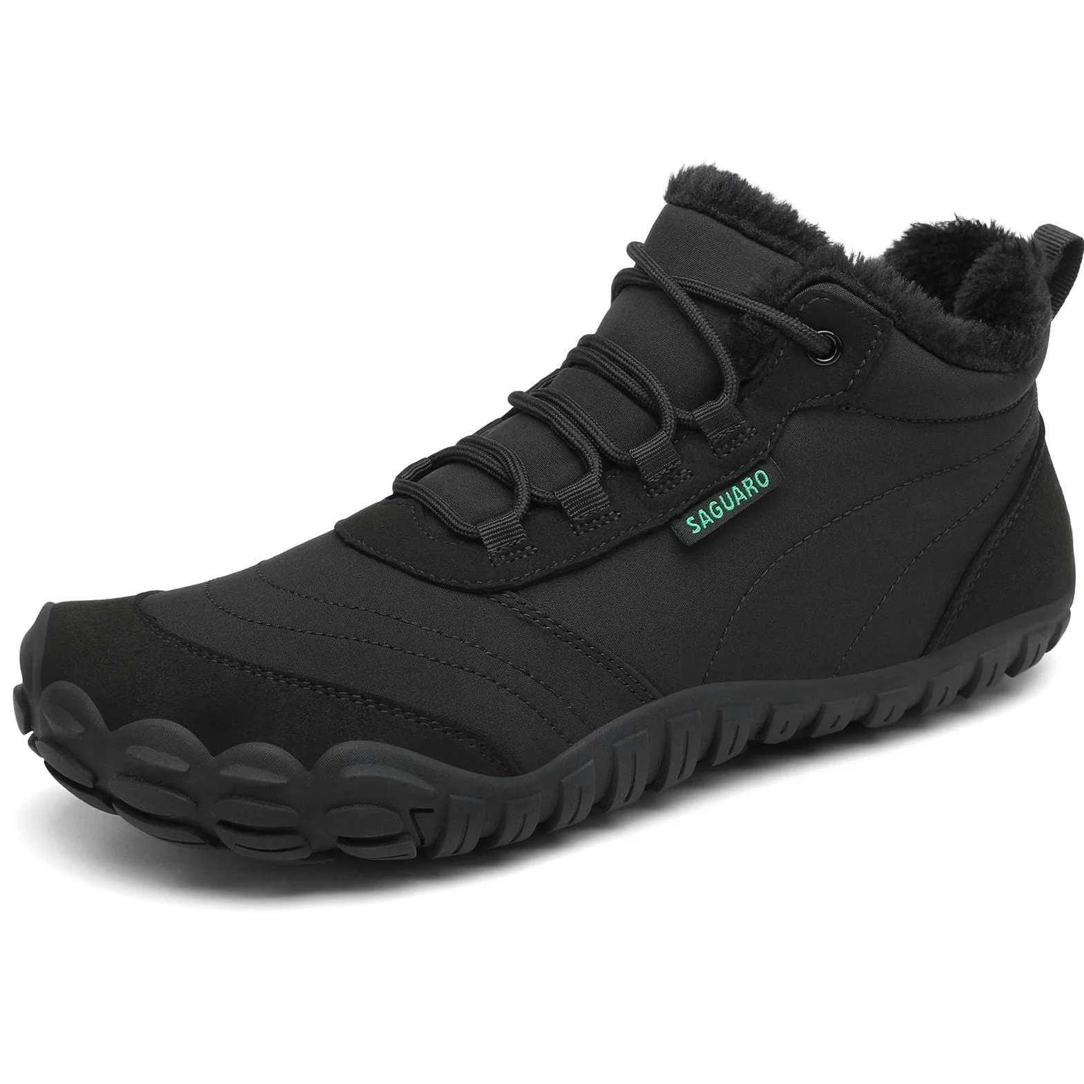SAGUARO Zimowe buty do chodzenia boso, ciepła podszewka, buty zimowe dla kobiet EU 36-48