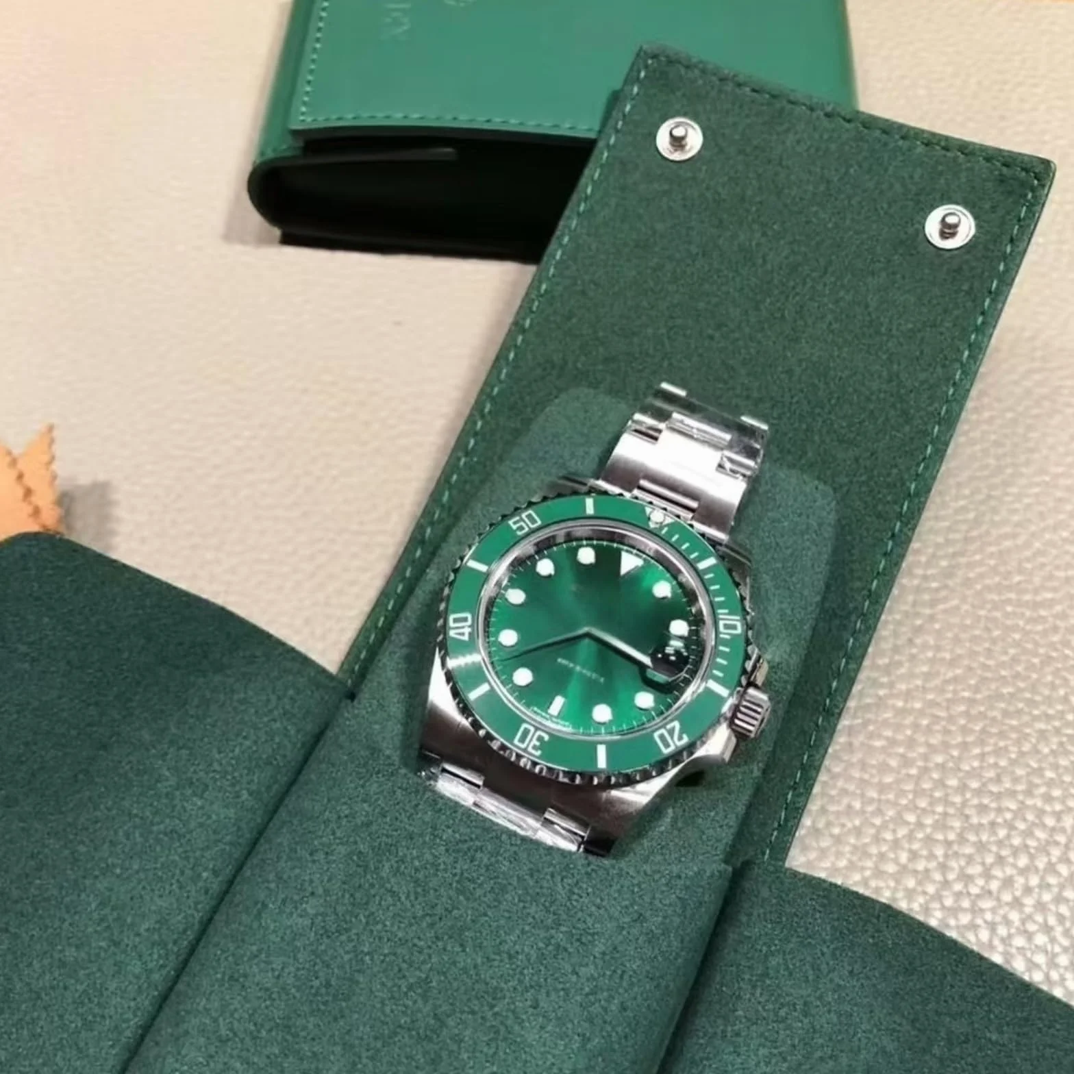 Przenośny organizer na zegarek Rolex Podróż etui miękkie wnętrze
