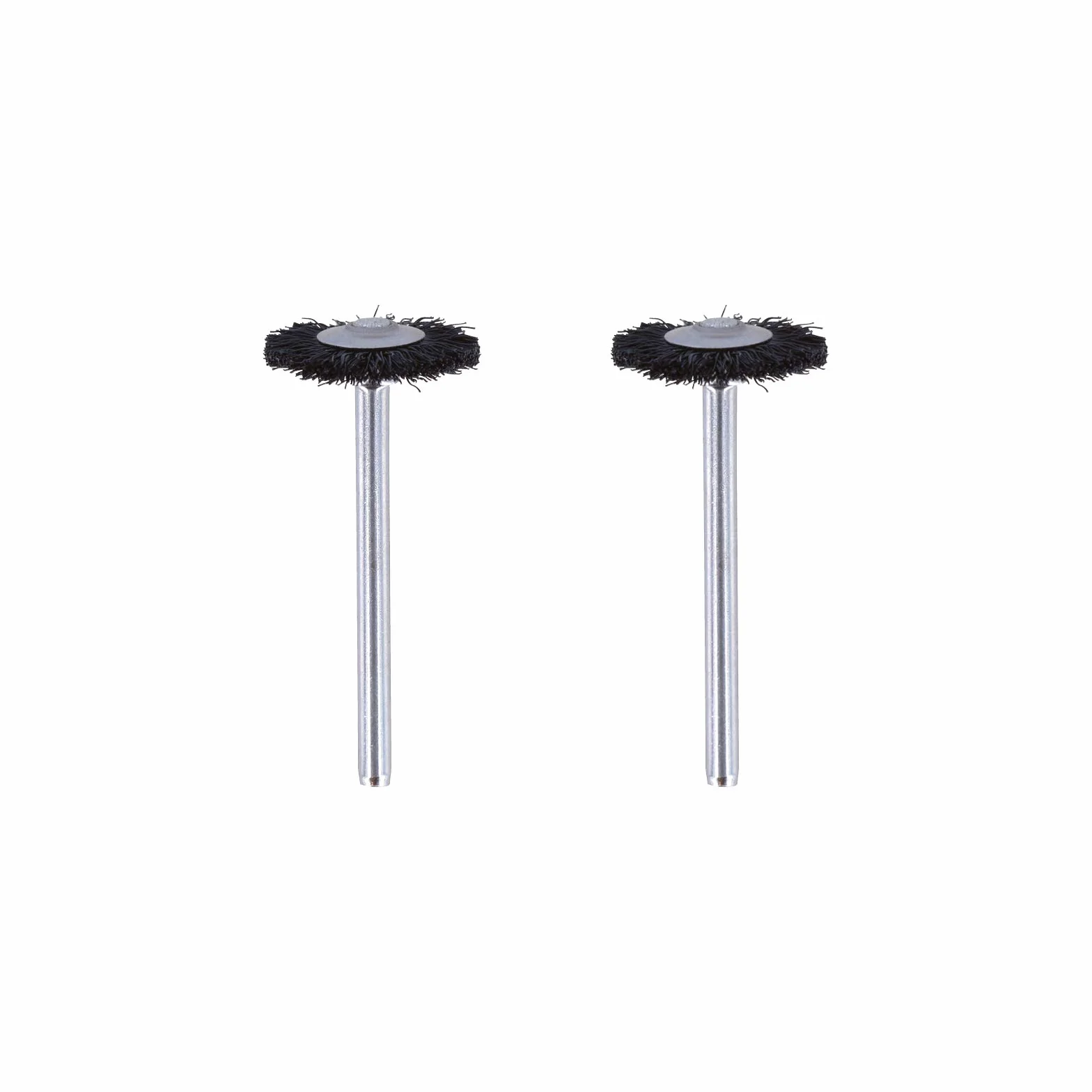 Dremel 403 szczotka z włosia, zestaw akcesoriów: 2 szczotki (19 mm) do czyszczenia płaskich powierzchni lub rowków w materiałach z tworzyw sztucznych lub stali