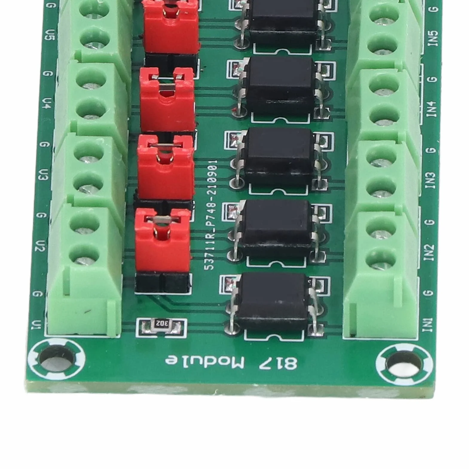 8-kanałowy Moduł Izolacyjny Transoptora Moduł Konwertera Sygnału PLC Moduł Izolatora Optoelektronicznego 3.6-30V
