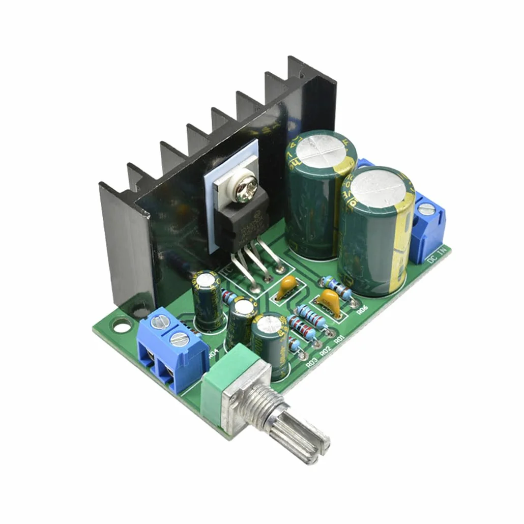Hailege 2 szt. TDA2050 mono moduł wzmacniacza audio cyfrowy mono płyta wzmacniacza DC/AC 5-24 V wyjście 5W-120 W do głośnika