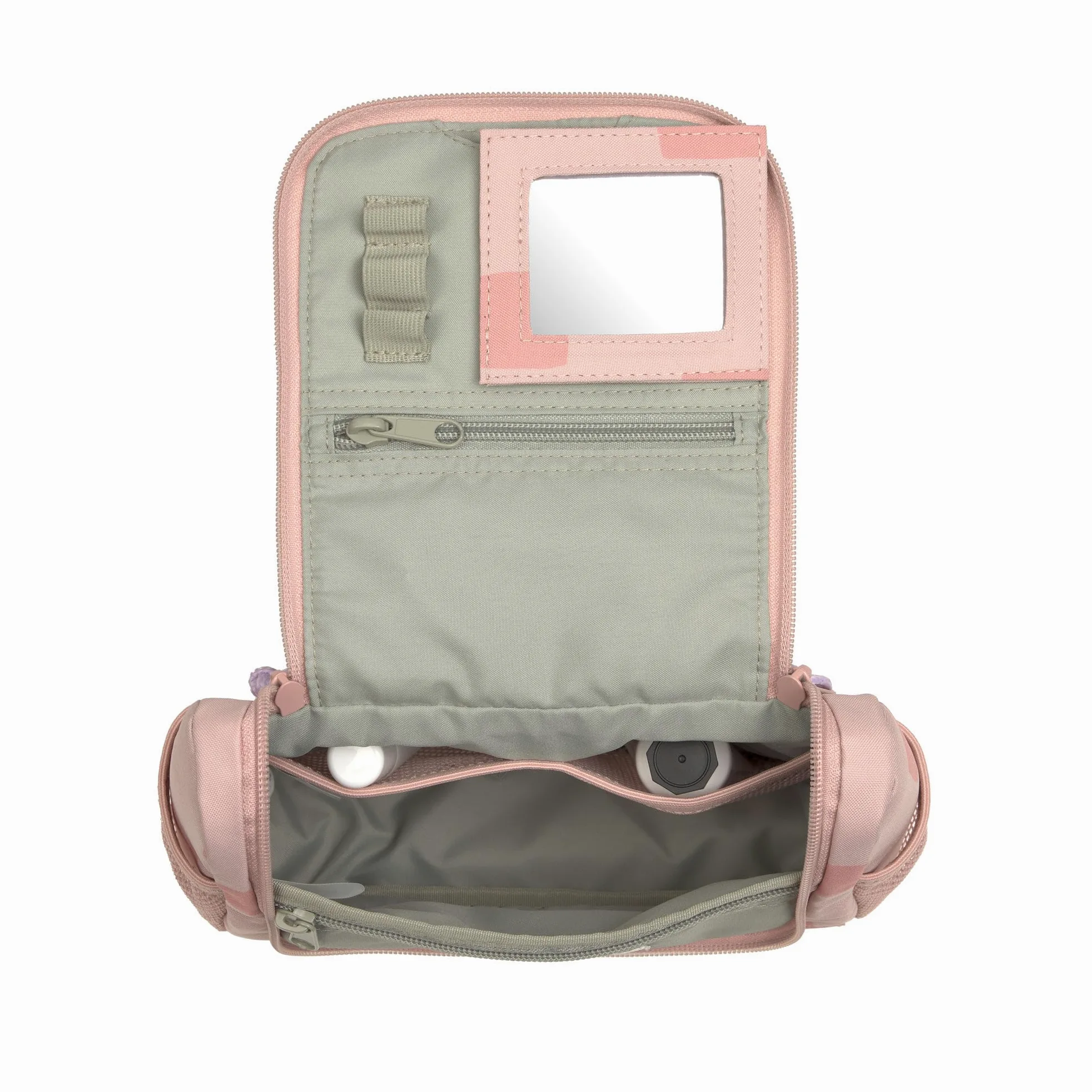 LÄSSIG Kosmetyczka dla dzieci, worek na pranie, do zawieszania/mini Washbag Pattern Party Rose