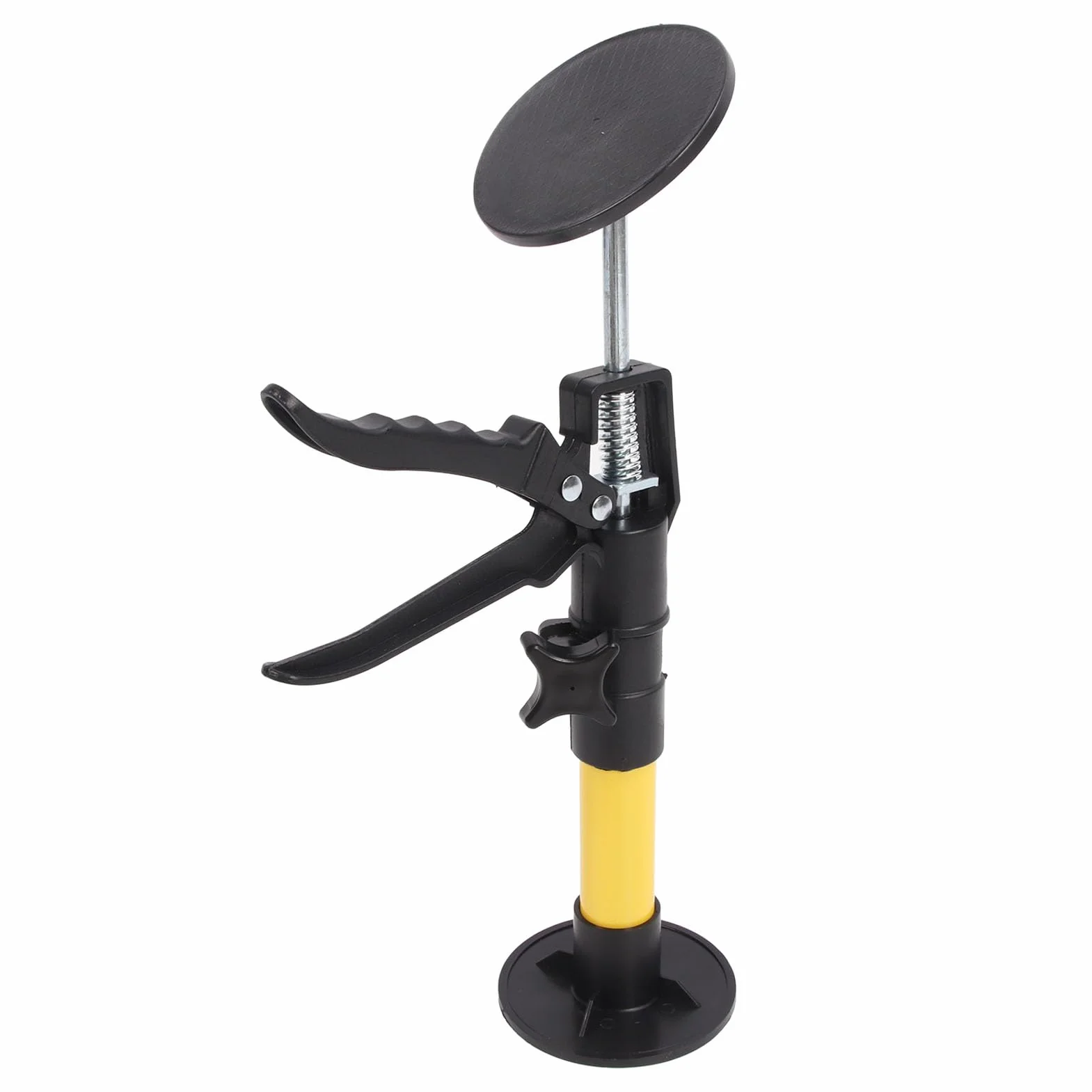 2 szt. 30 do 59 Cm Regulowany żółty Podnośnik Szafkowy Pręty Wsporcze ze Stali Stopowej Ukryty Przełącznik Dwustabilny Nośność 40 Kg Teleskopowa Podpora z pogrubioną podkładką