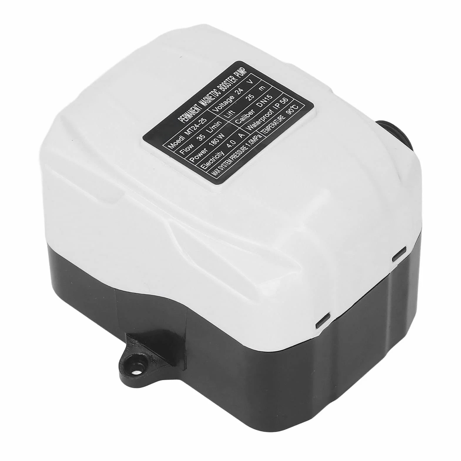 Automatyczna pompa wspomagająca, pompa wspomagająca ABS silnik z mosiądzu o wysokim ciśnieniu wody 180 W do prysznica zlewozmywaka kuchennego DC24V wtyczka europejska AC100‑240V 4,0A