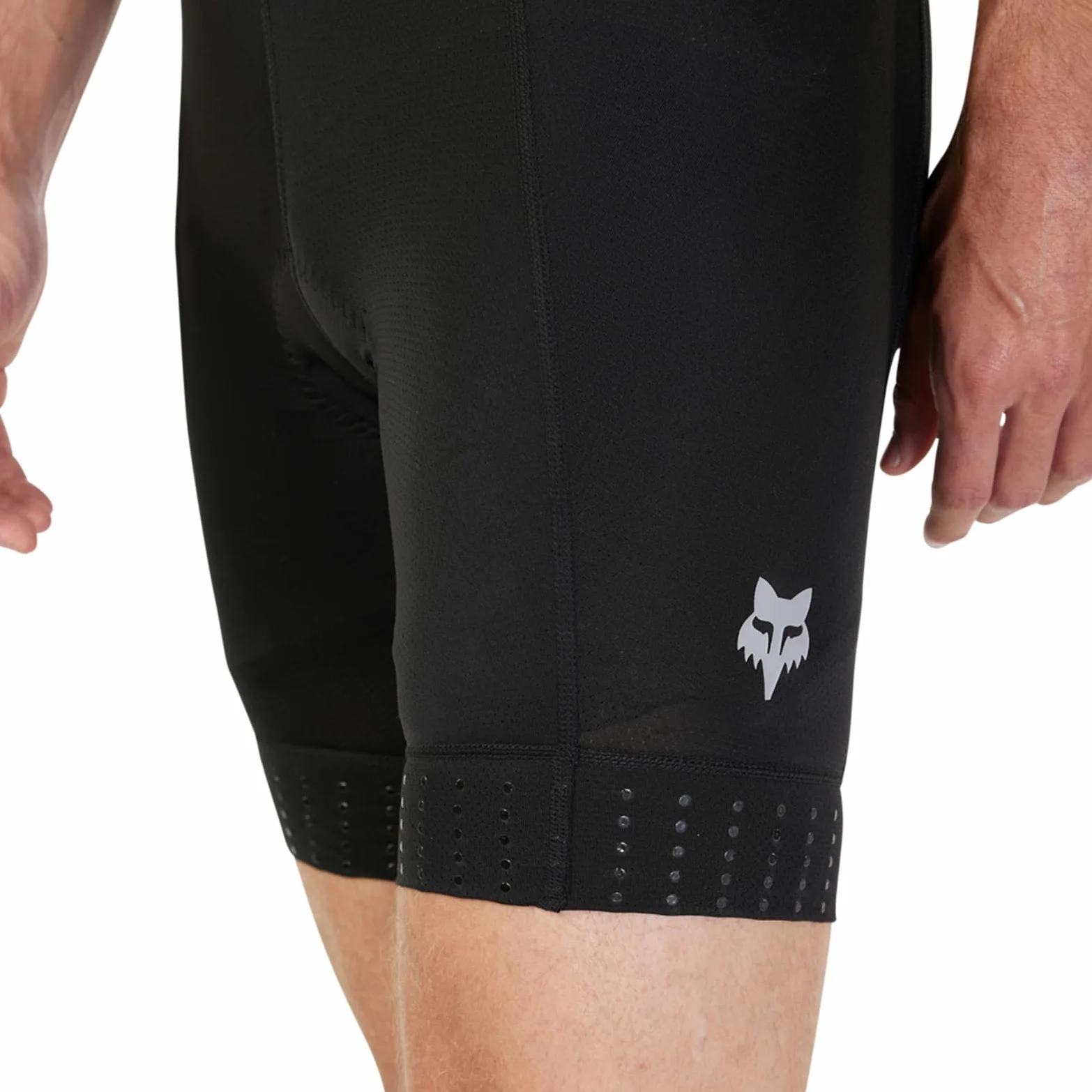 Fox Racing Męskie spodenki Tecbase na szelkach, czarne, XL, Czarny, XL