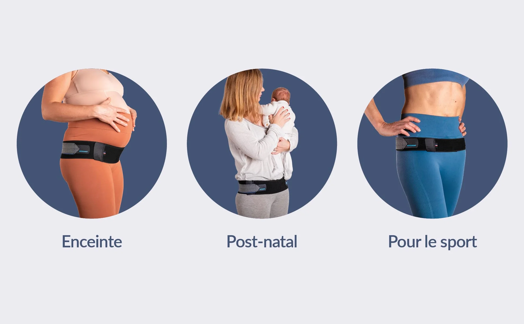 PHYSIOMAT - Komfortowy pas ciążowy - Czarny