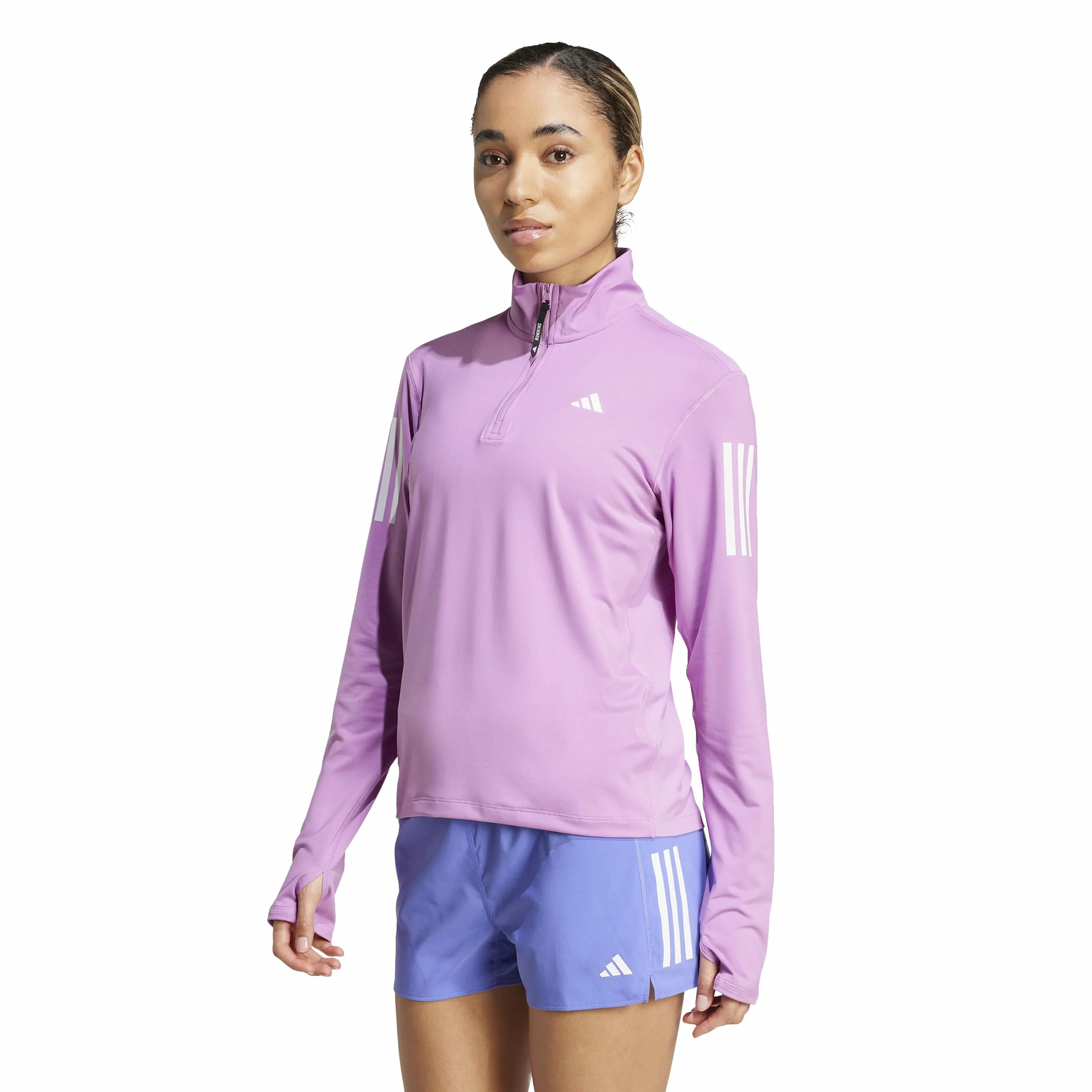 adidas Kobiety Own the Run Half-Zip Jacket, preloved purple, L