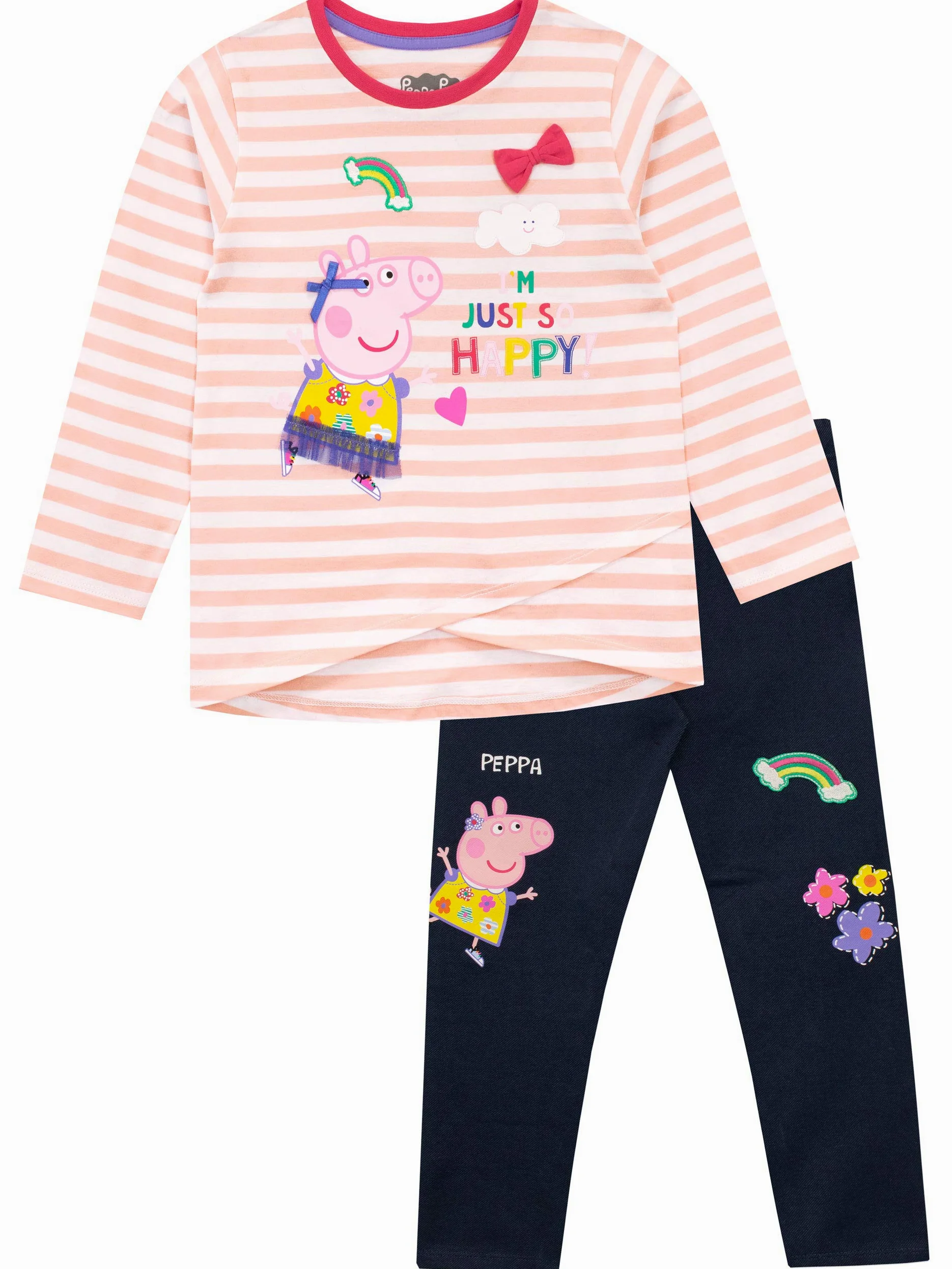 Peppa Pig Dziewczęca koszulka i legginsy