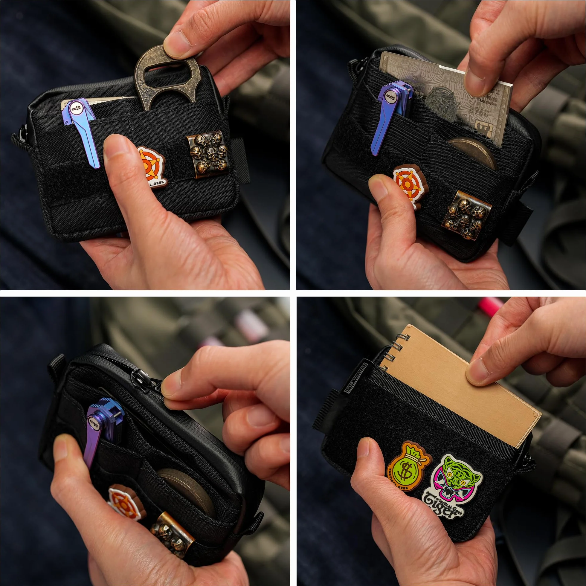TACTICAL GEEK Torba EDC Molle Organizer Cordura 500D TAC Narzędziowa