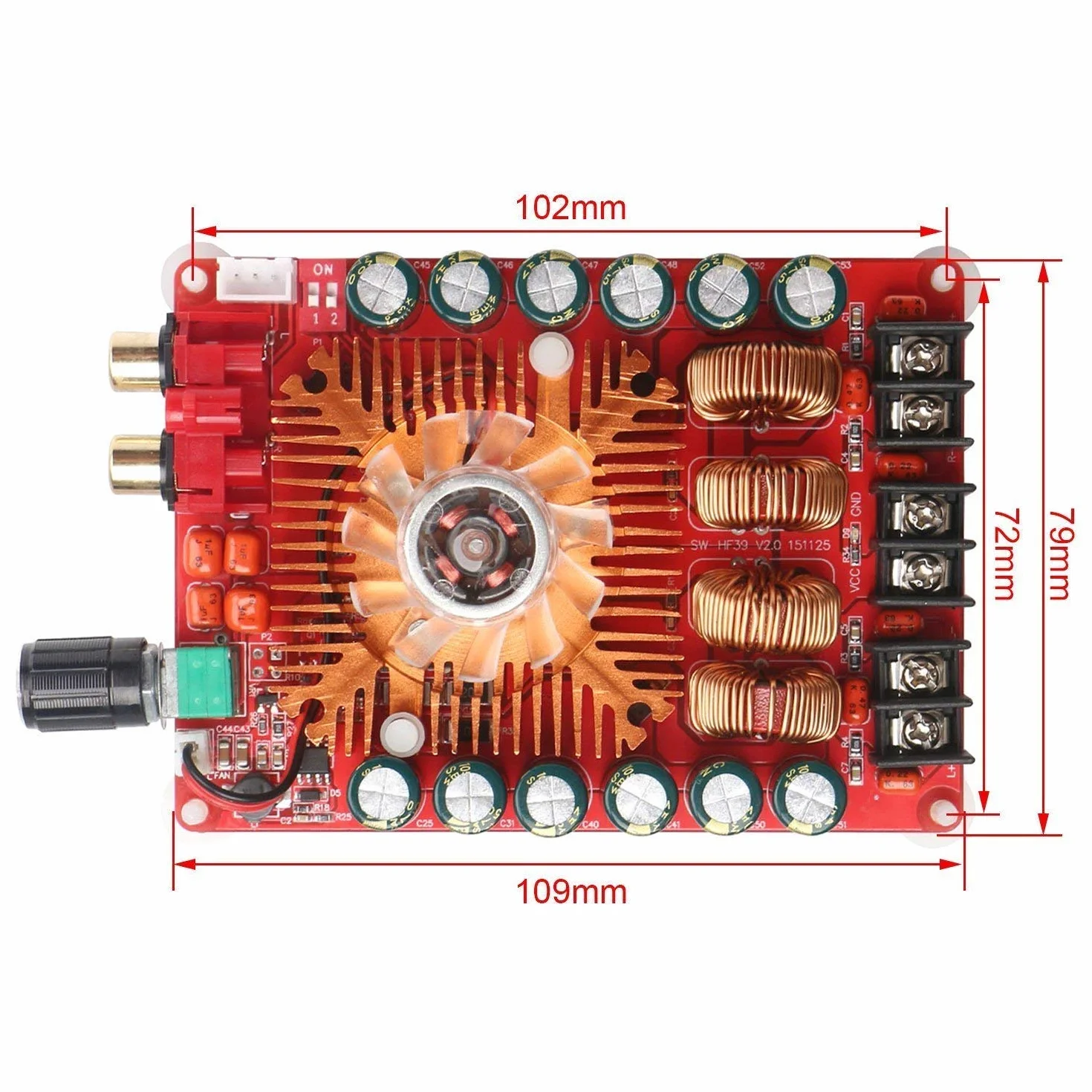 DollaTek TDA7498E 2 x 160 W dwukana?owa p?yta wzmacniacza audio, obs?uga trybu BTL 1 x 220 W, jednokana?owy, cyfrowy modu? wzmacniacza mocy stereo DC 24 V do samochodu, pojazdu, g?o?nika