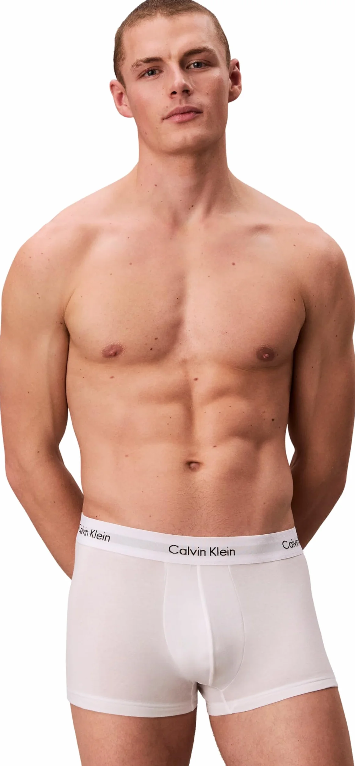 Calvin Klein Low Rise Trunk 3pk Bokserki Mężczyźni , biały , XS