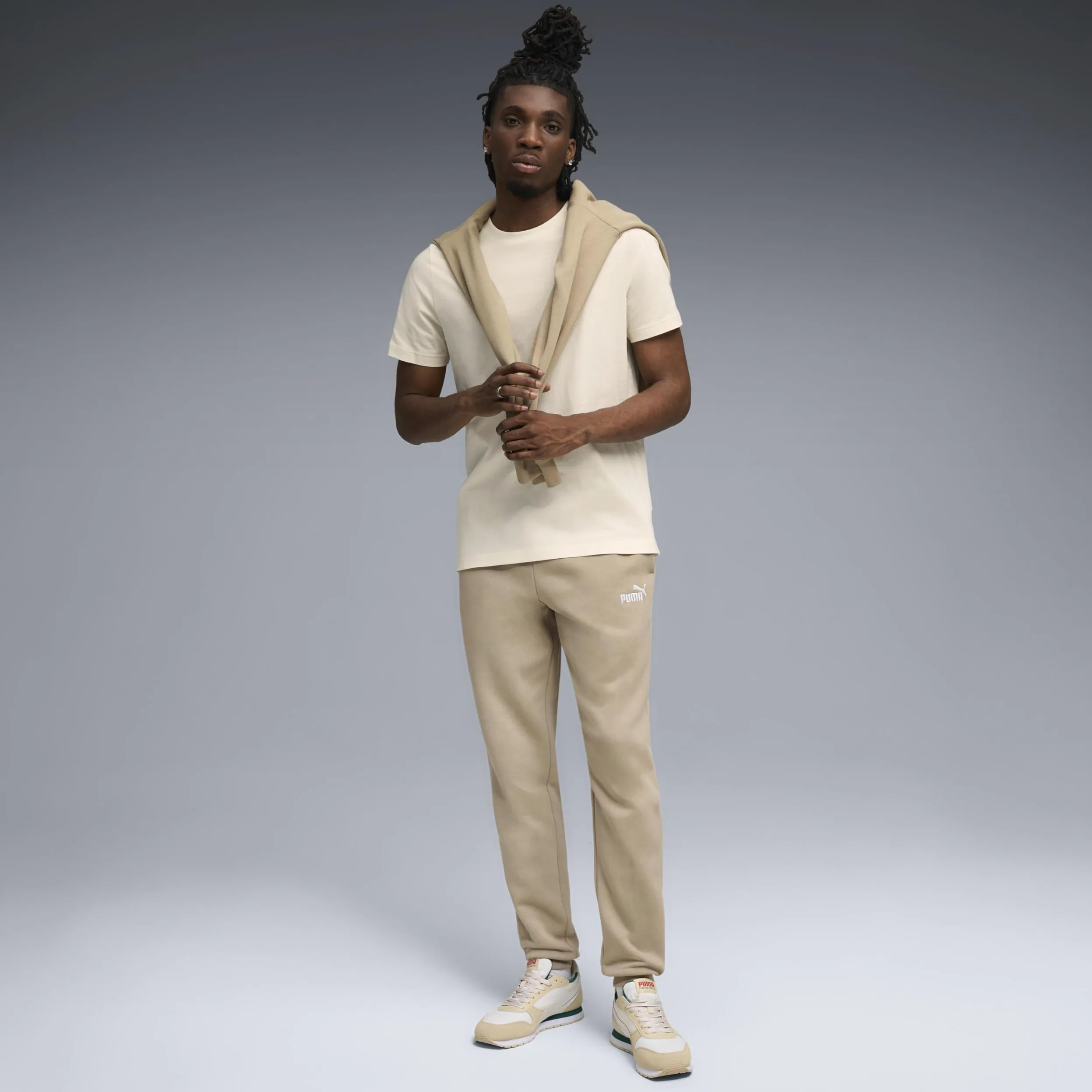 PUMA Ess No. 1 Logo Sweatpants Fl Cl (S) - Spodnie z dzianiny Mężczyźni