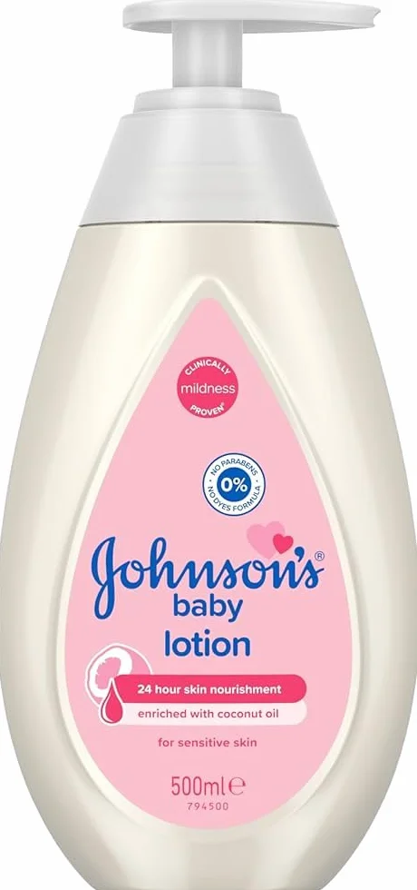 Johnson's Baby Balsam 500 ml – delikatny i łagodny dla delikatnej skóry i codziennego użytku – nawilżanie przez 24 godz