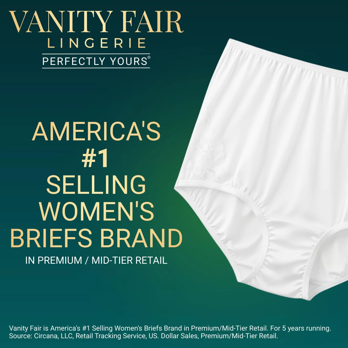 Vanity Fair Krótkie Kobiety Idealnie Twoje majtki z wysokim stanem