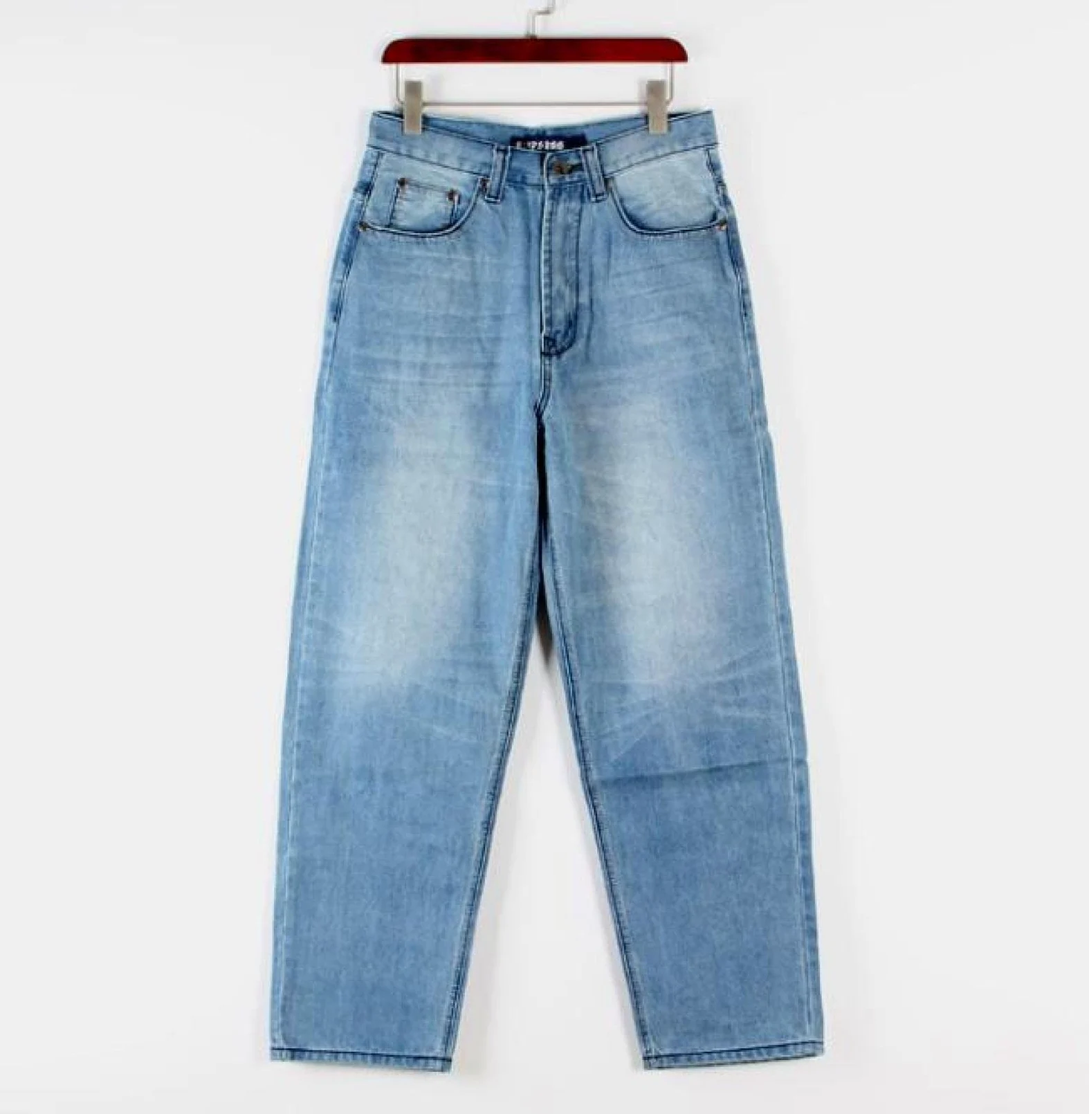 Dżinsy męskie spodnie na co dzień luźne plus size męskie dżinsy workowate spodnie na deskorolkę hiphop mężczyźni chłopcy wiele kieszeni denim hip hop rapy spodnie cztery pory roku