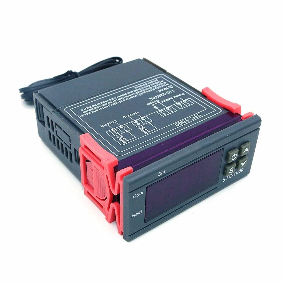 DollaTek Digital STC-1000 220V Termostat regulatora temperatury uniwersalny z czujnikiem