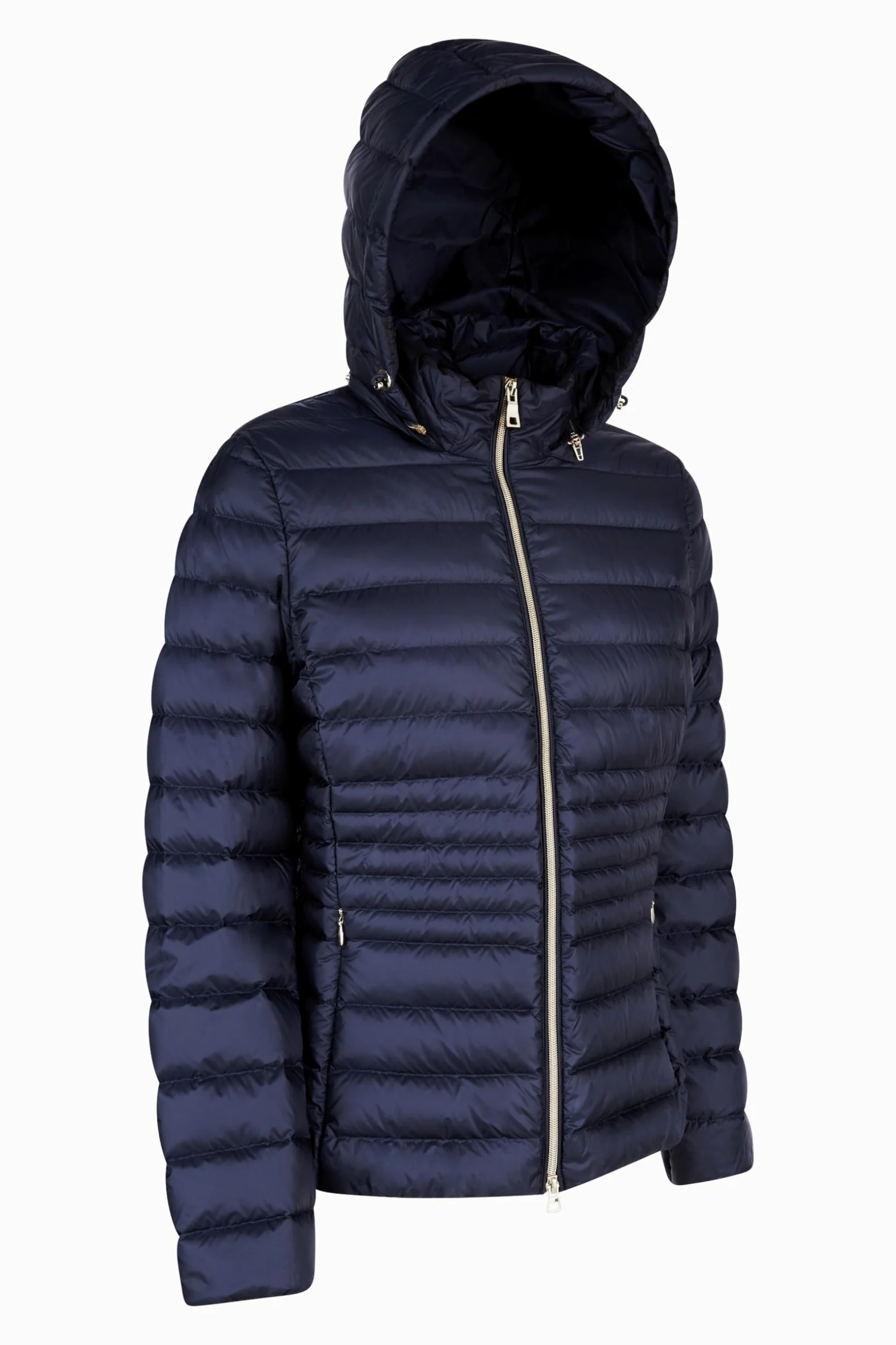 Geox Woman D JAYSEN DOWN Jacket NAVY BLZER_38, granatowy blezer, 32