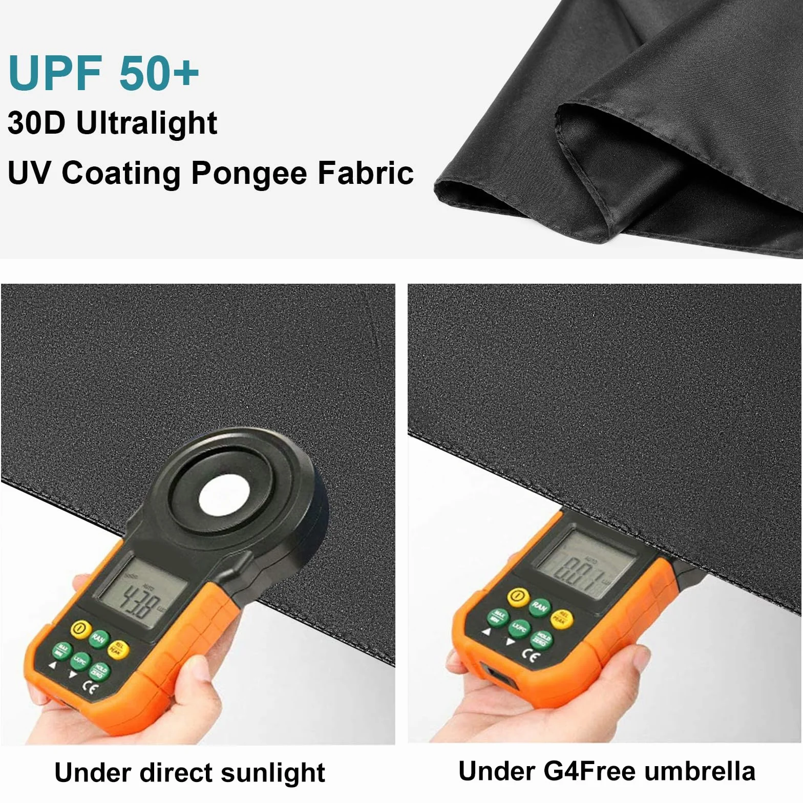 G4Free Składany parasol kompaktowy ultralekki włókno węglowe mini UV 113 g