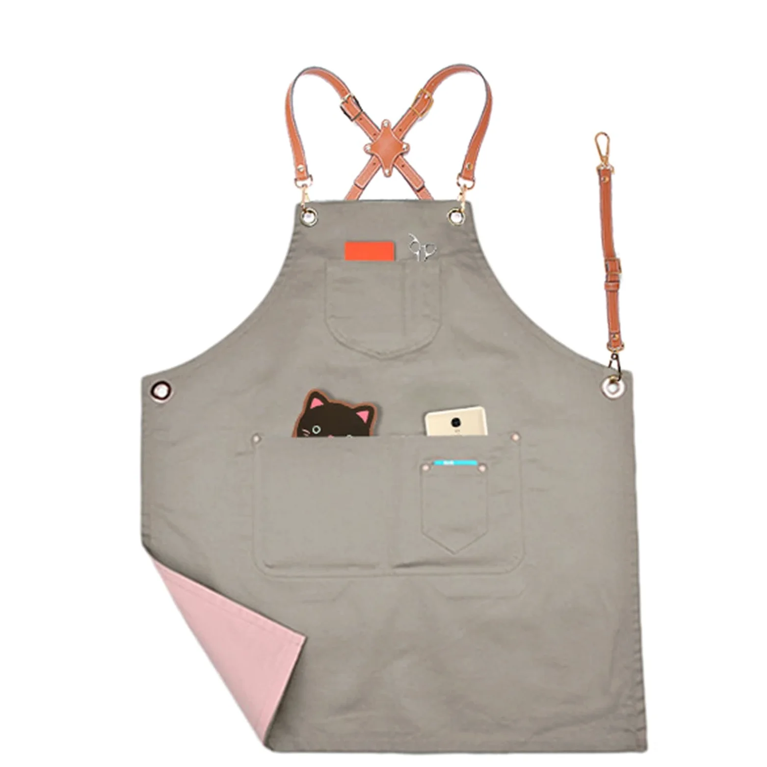 Fartuch szefa kuchni ， Fartuch Denim Bib Fartuch warsztatowy, fartuch narzędziowy, fartuch roboczy, fartuch płócienny, fartuch narzędziowy warsztatowy z regulowanymi paskami