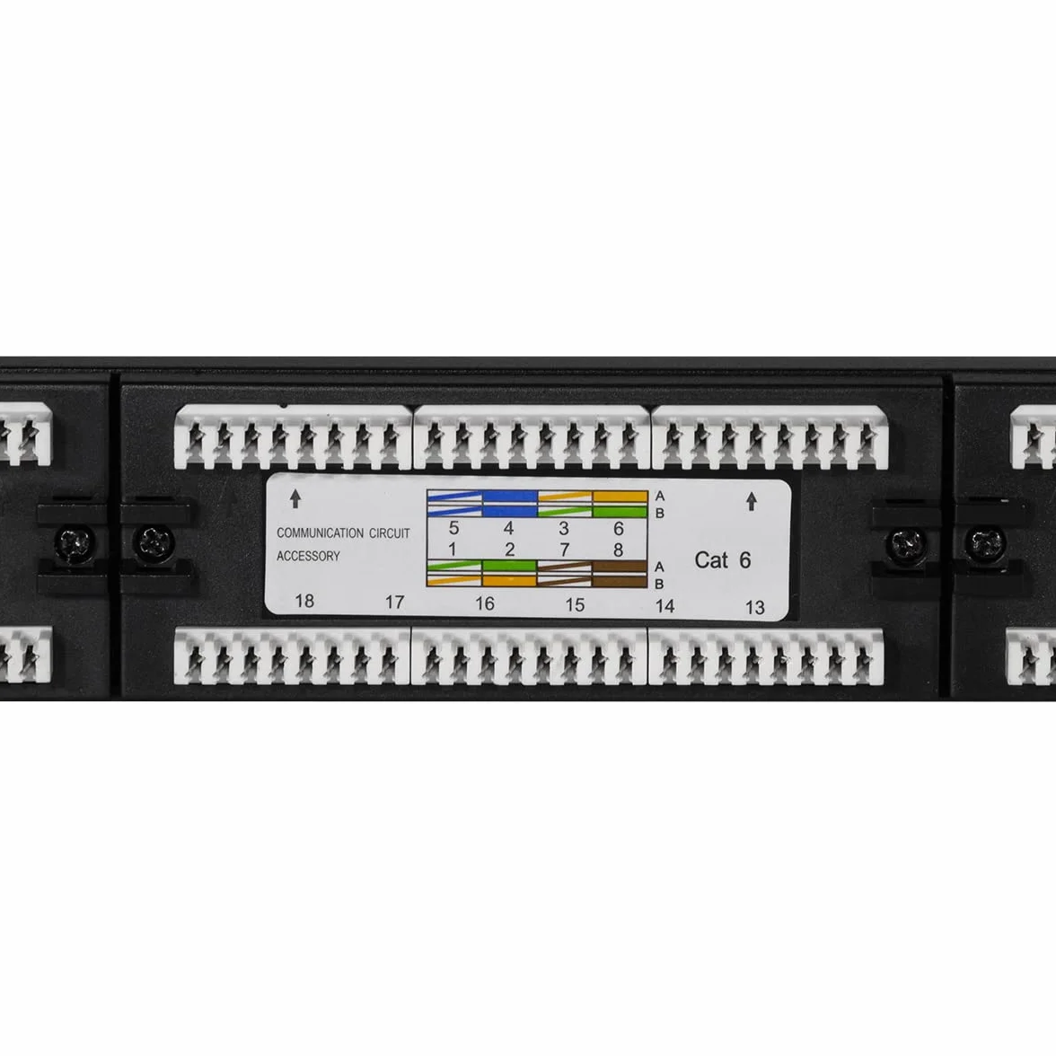 LogiLink Professional EconLine Cat.6 (250 MHz) Patch Panel - panel rozdzielający, 19", UTP (nieekranowany), 24 porty (RJ45)
