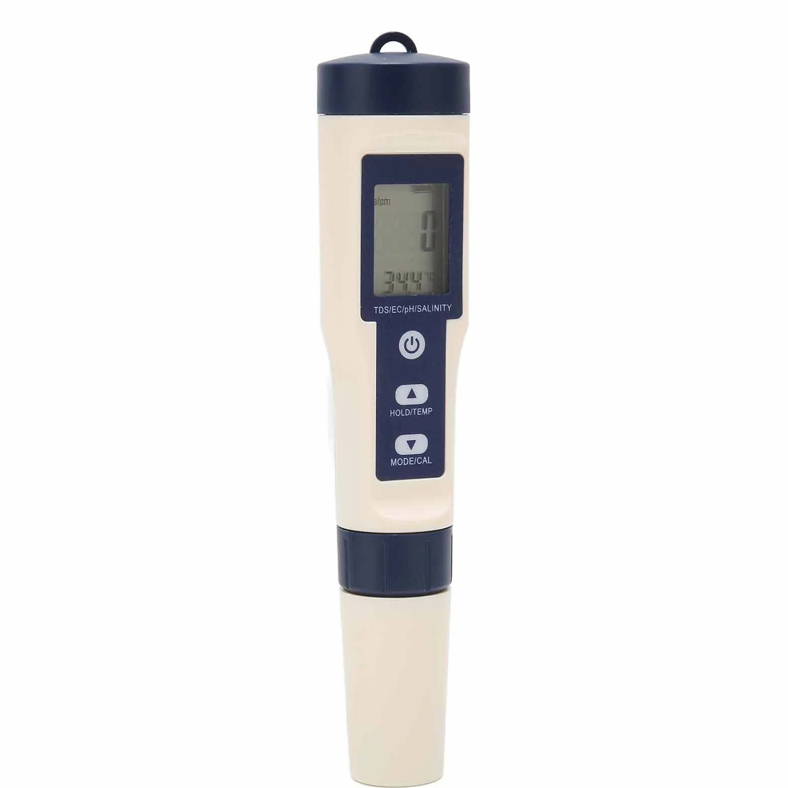 Haofy 5-w-1 tester wody Wielofunkcyjny tester jakości wody, cyfrowy miernik TDS/EC/zasolenia/pH/temperatury wody pitnej, basenu, akwarium, akwarium, hydroponiki