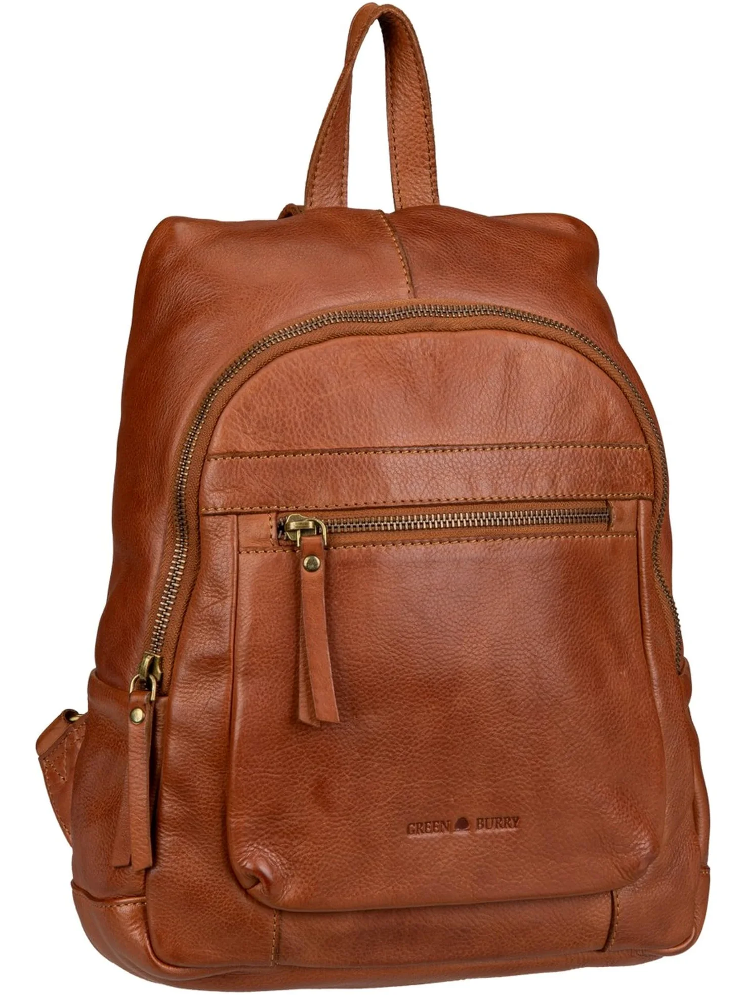 Greenburry Skórzany plecak Colombiana City Backpack Nugat brązowy