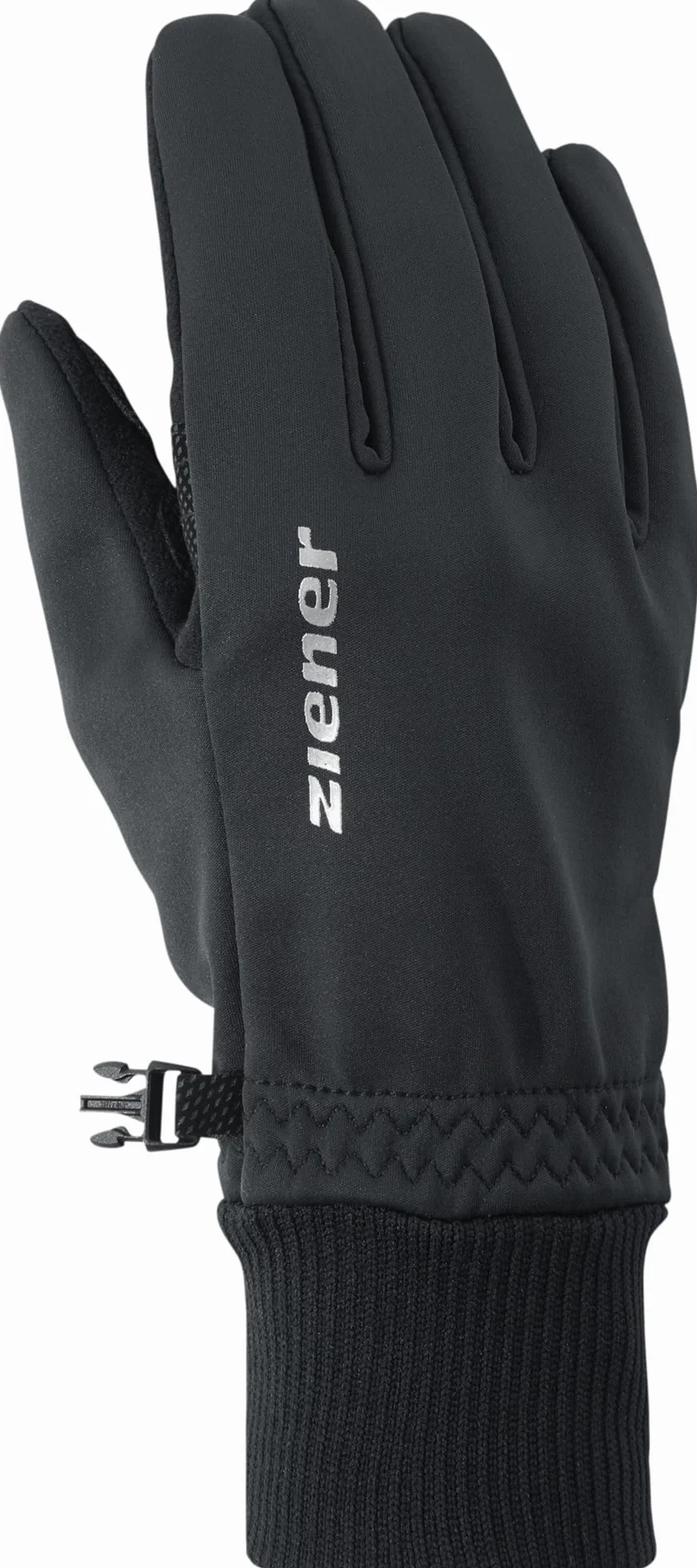 Ziener IDEALIST GWS rękawice rekreacyjne/funkcyjne/outdoorowe | oddychające, wiatroszczelne, soft-Shell, czarne