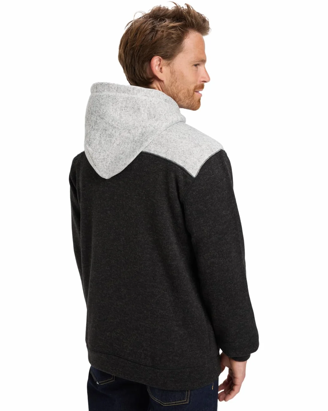 Quiksilver Keller Block Zip Sweter Polarowy Czarny L