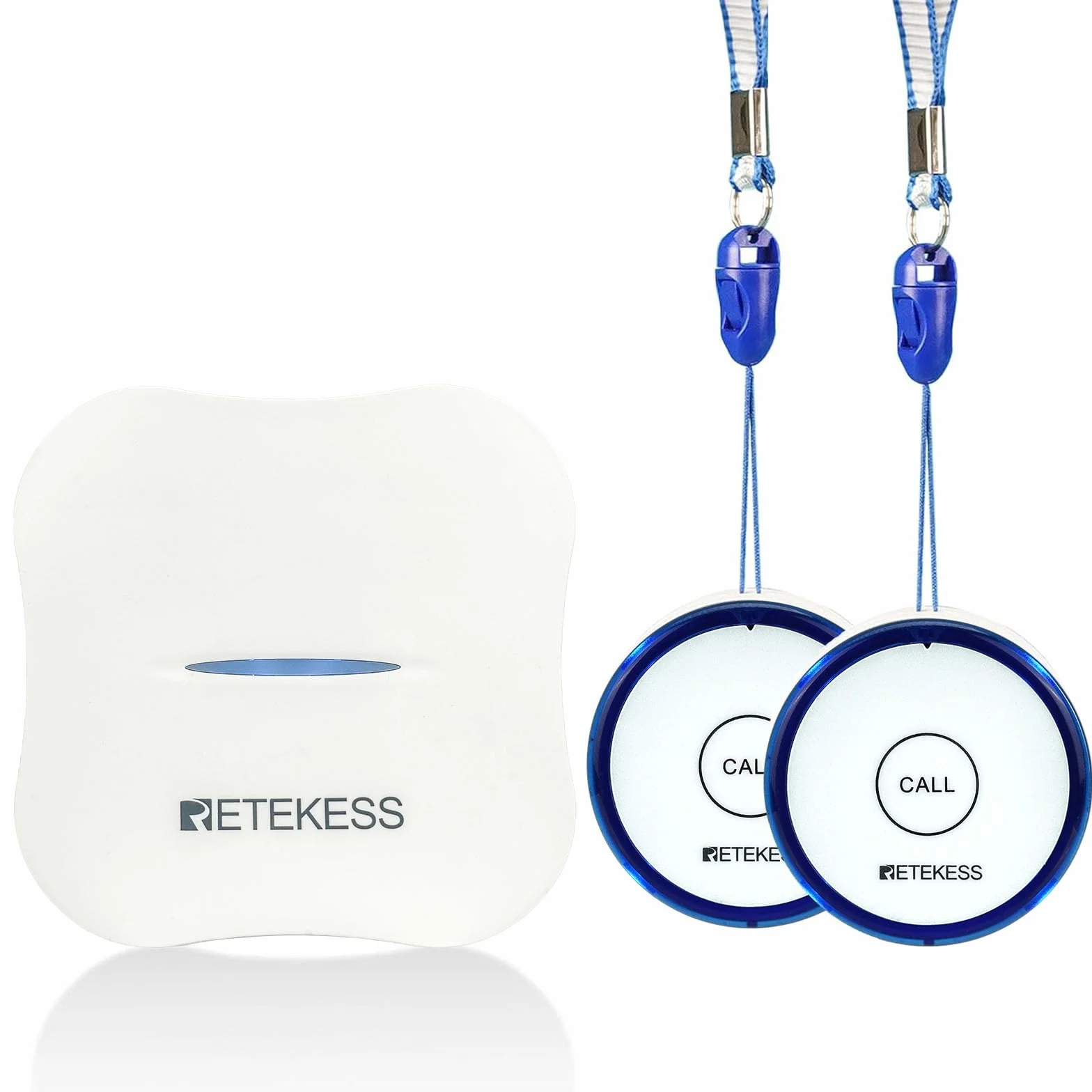 Retekess TH011-TH013 Wifi Inteligentny Bezprzewodowy System Pagera dla Opiekunów, System Ostrzegania Pielęgniarki, 2 Przyciski Połączenia Alarmowego dla Starszych Pacjentów Niepełnosprawnych Seniorów