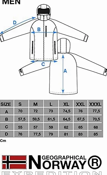 Geographical Norway BELL męska kurtka softshellowa, zimowa kurtka polarowa z kapturem, odzież z długim rękawem, męska parka